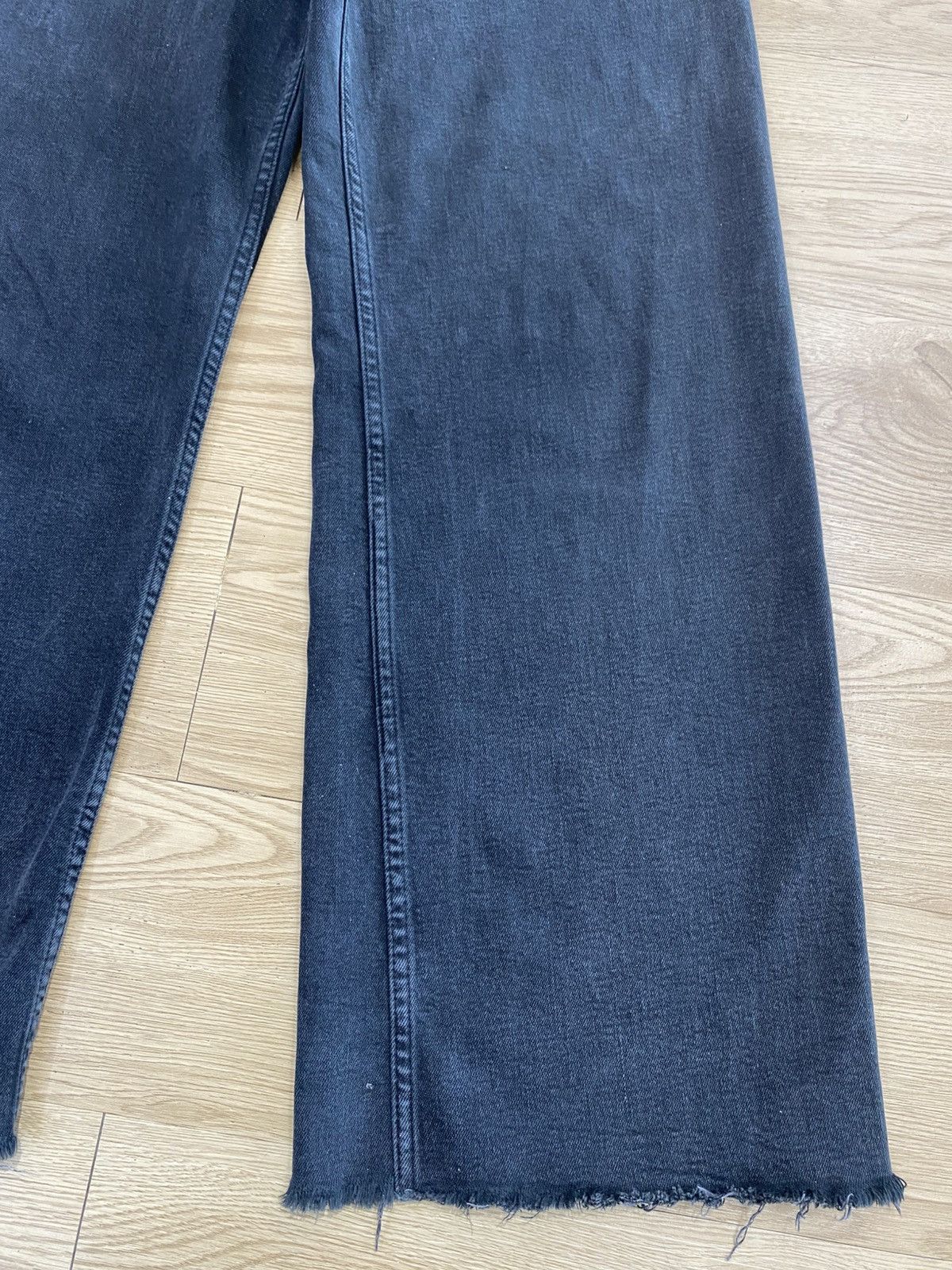 Zara ZARA Baggy Style Hairy Leg Denim Size US 26 / EU 42 - 8 Thumbnail