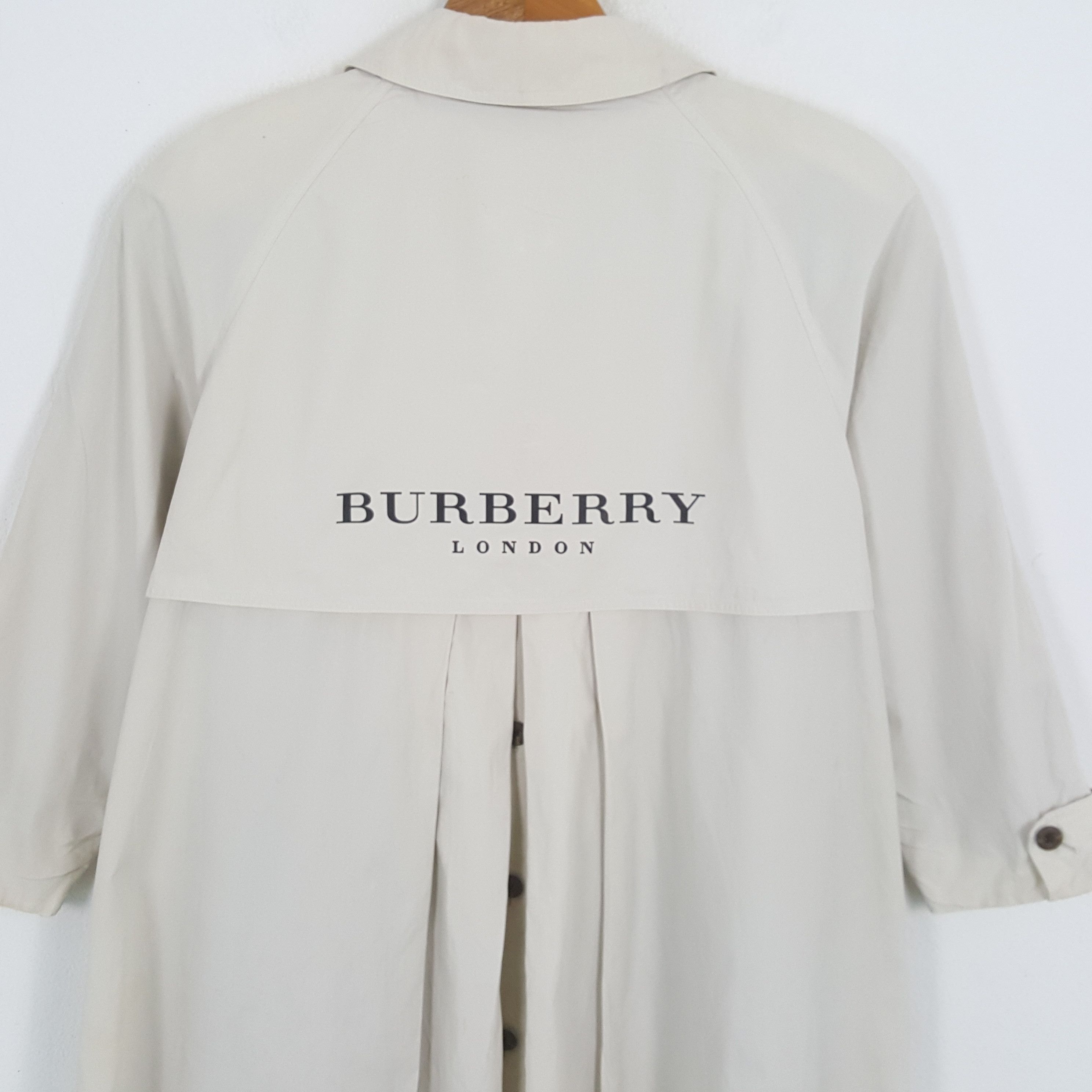 Burberry × Vintage Vintage BURBERRYS Fashion Brand Trench Coat Jacket Size L / US 10 / IT 46 - 2 Thumbnail