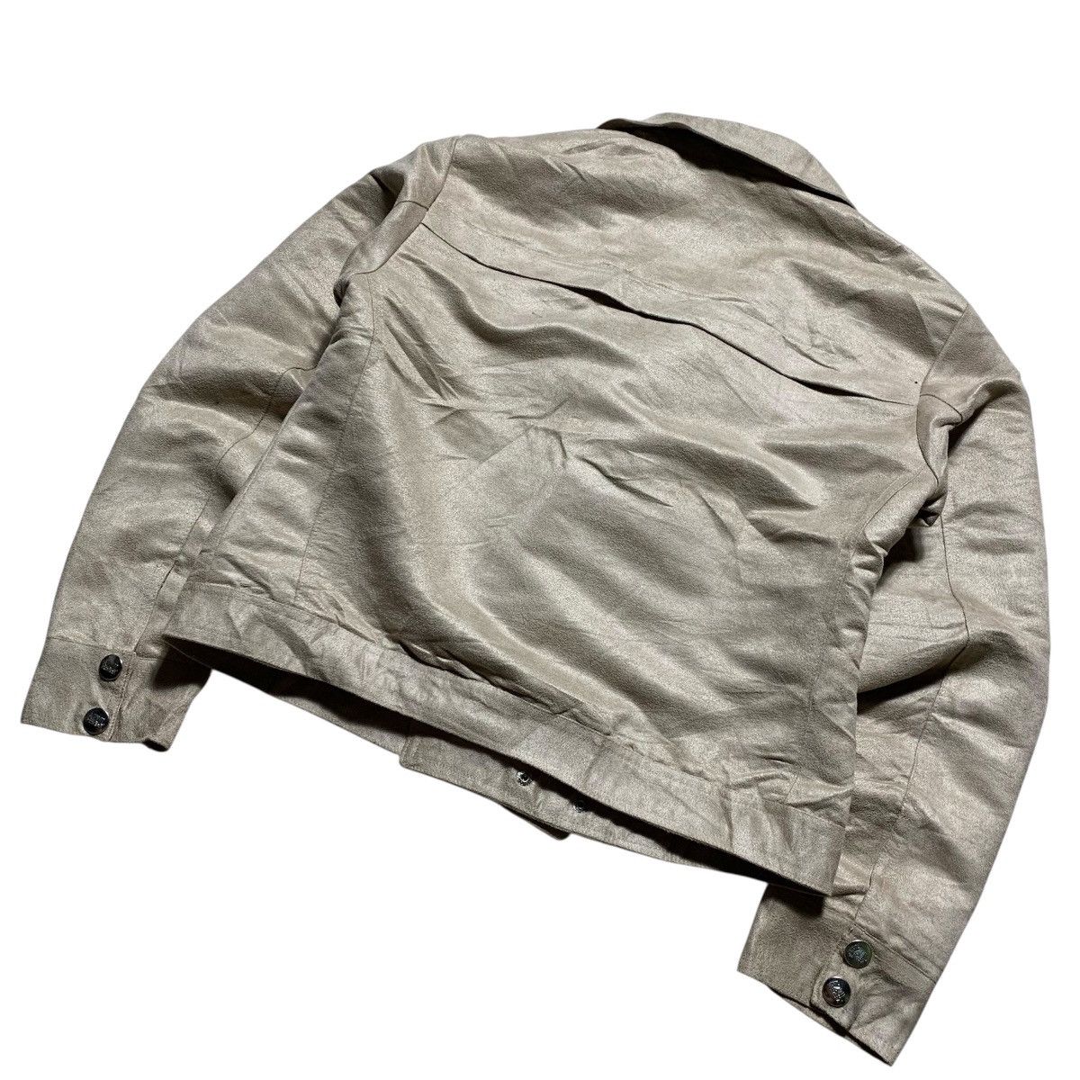 Vintage Azul Primera By Moussy Suede Asymmetrical Jacket Size US M / EU 48-50 / 2 - 8 Thumbnail