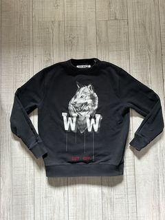 Off white sale wolf crewneck