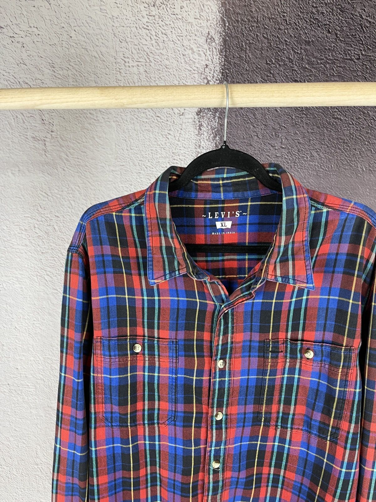 Flannel Levi’s vintage y2k multicolour flannel long sleeve shirt Size US XL / EU 56 / 4 - 4 Thumbnail