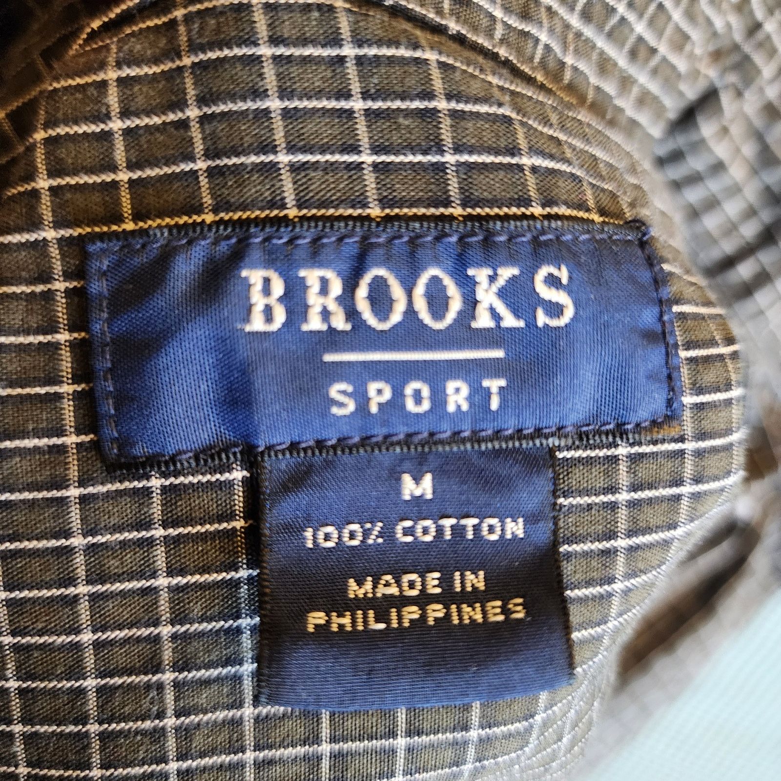 Brooks Brothers Brooks Brothers Sport Men's Medium Green Grid Plaid Shirt Size US M / EU 48-50 / 2 - 6 Thumbnail