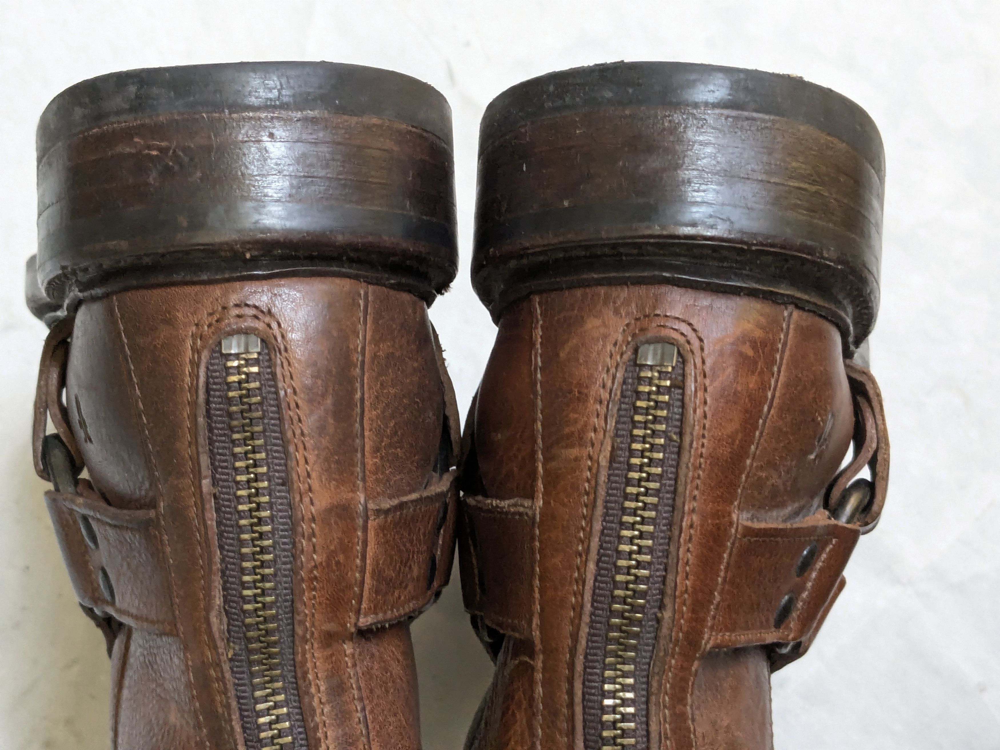 Frye Frye Harness Brown Leather 9 D Leather Buckle Punk Size US 9.5 / EU 42-43 - 17 Thumbnail