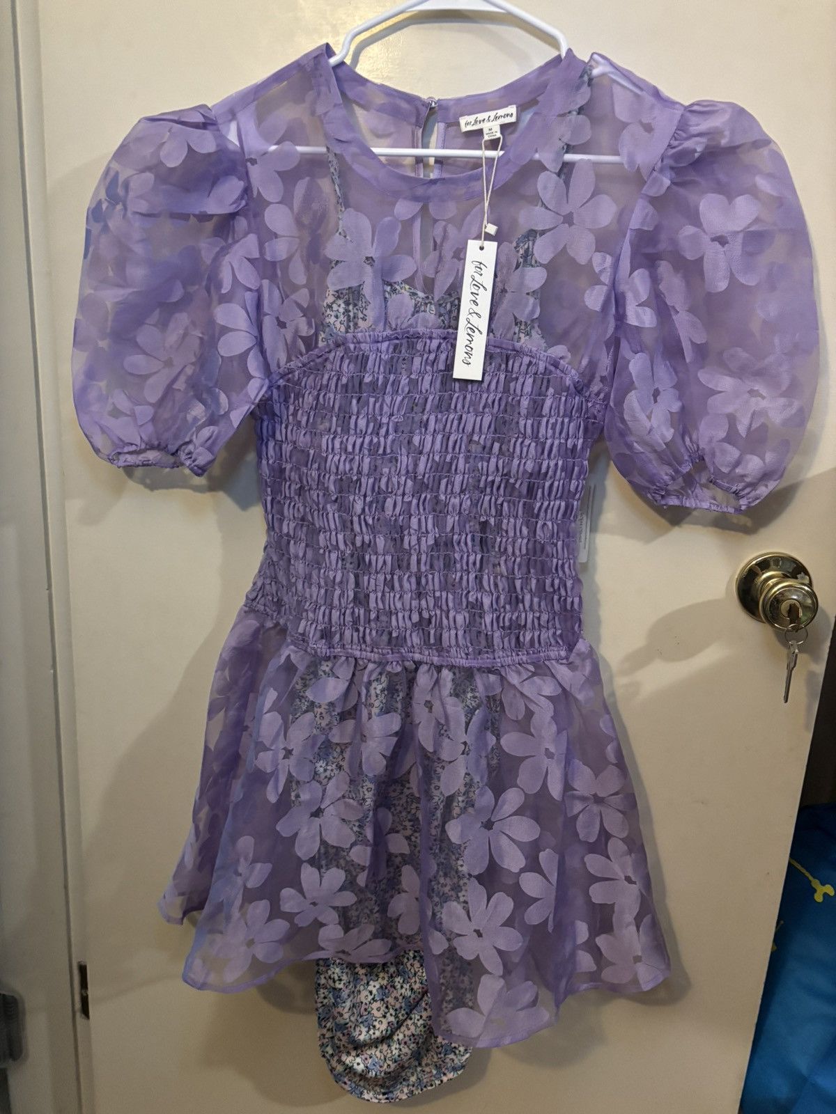 For Love & Lemons NWT Ariandre Mini Dress Size M / US 6-8 / IT 42-44 - 3 Thumbnail