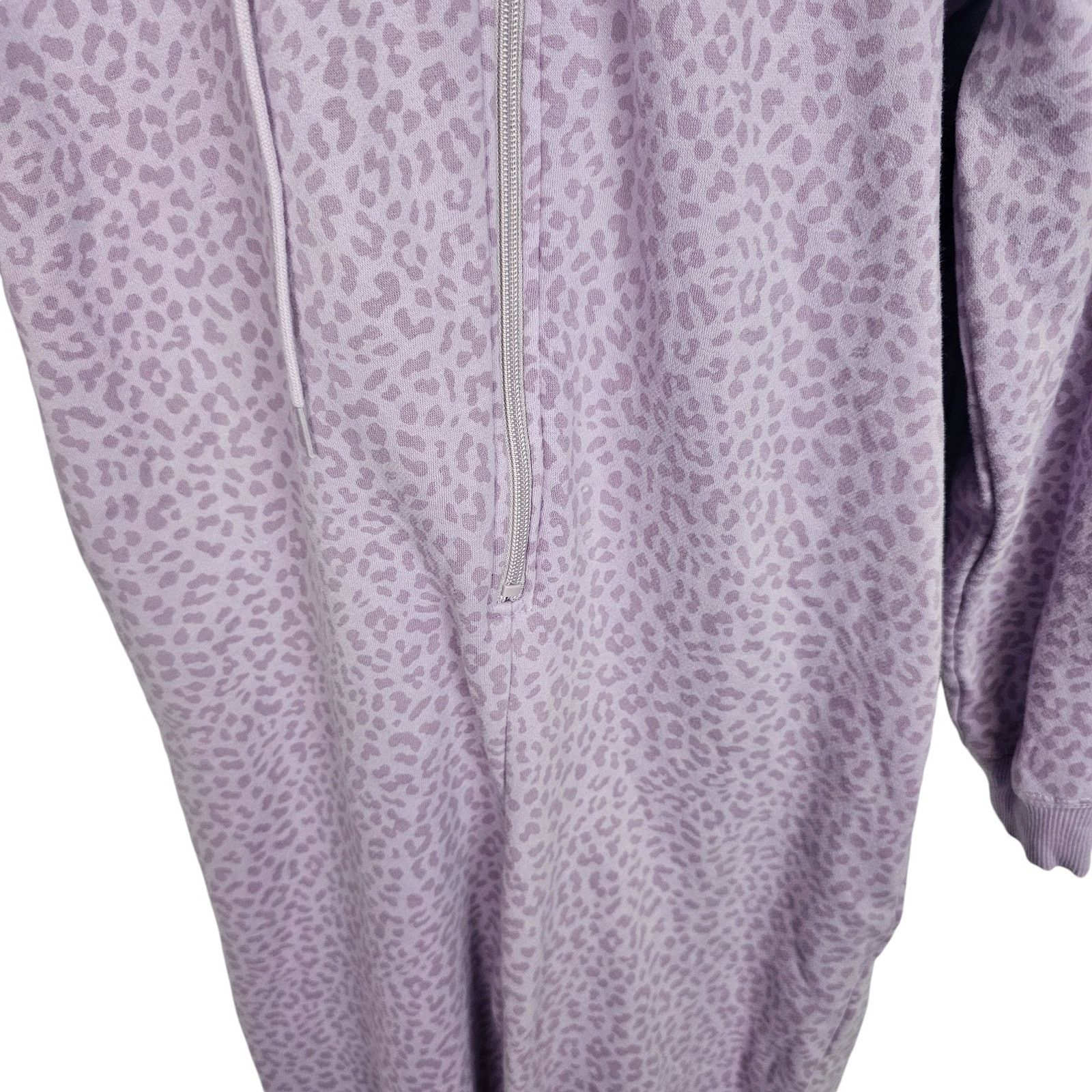 Fabletics Fabletics Womens Forever Fleece Hooded Onesie Leopard Print Size 37" - 4 Thumbnail