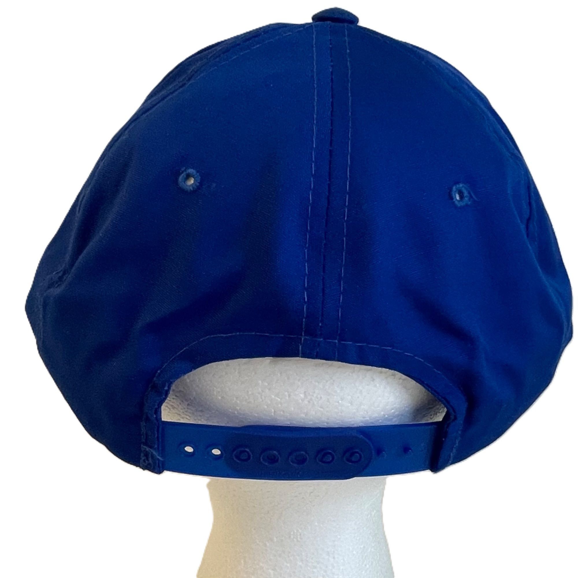 Handmade Crochet Granny Square Trucker Hat Ball Cap Snap Back Royal B Size ONE SIZE - 4 Thumbnail