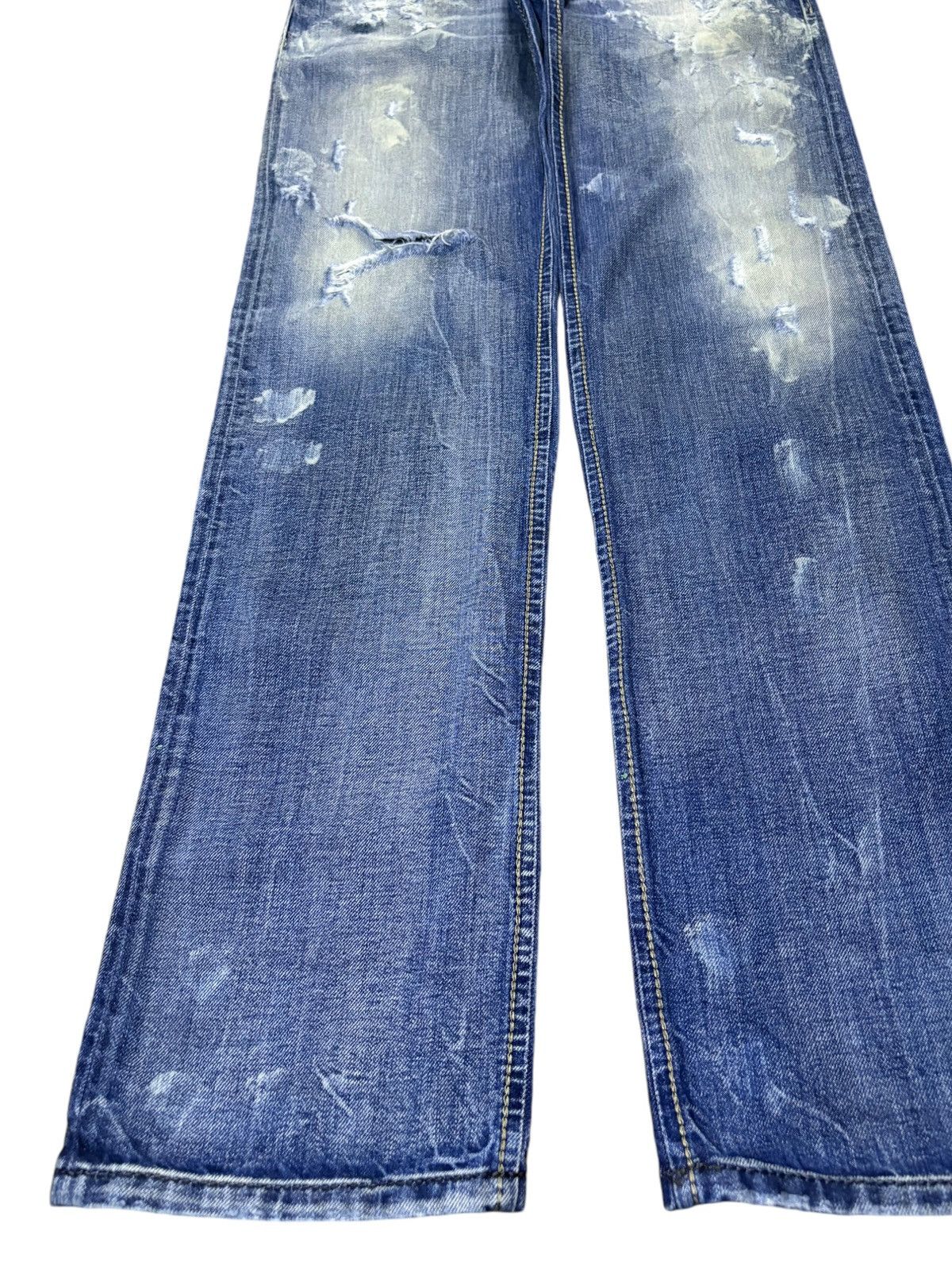 Diesel × Diesel Black Gold Vintage Italy Diesel Blue Eyecons 2013/2 Edition Jeans Size US 33 - 6 Thumbnail