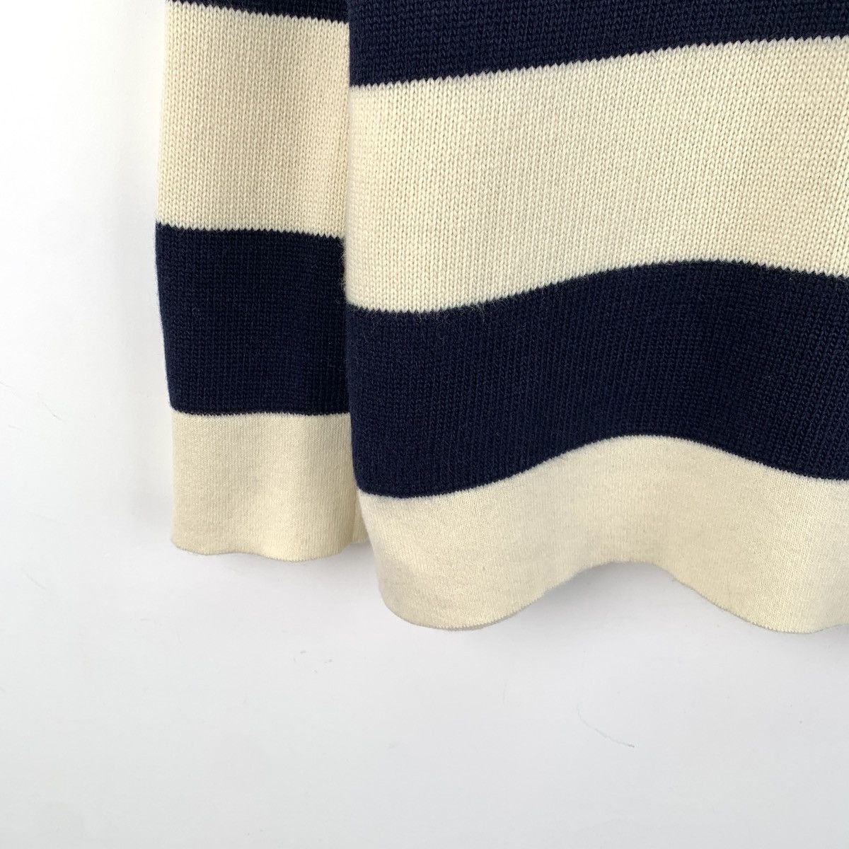 Dior Dior Colorblocked Striped Wool V-Neck Sweatshirt Size S / US 4 / IT 40 - 5 Thumbnail