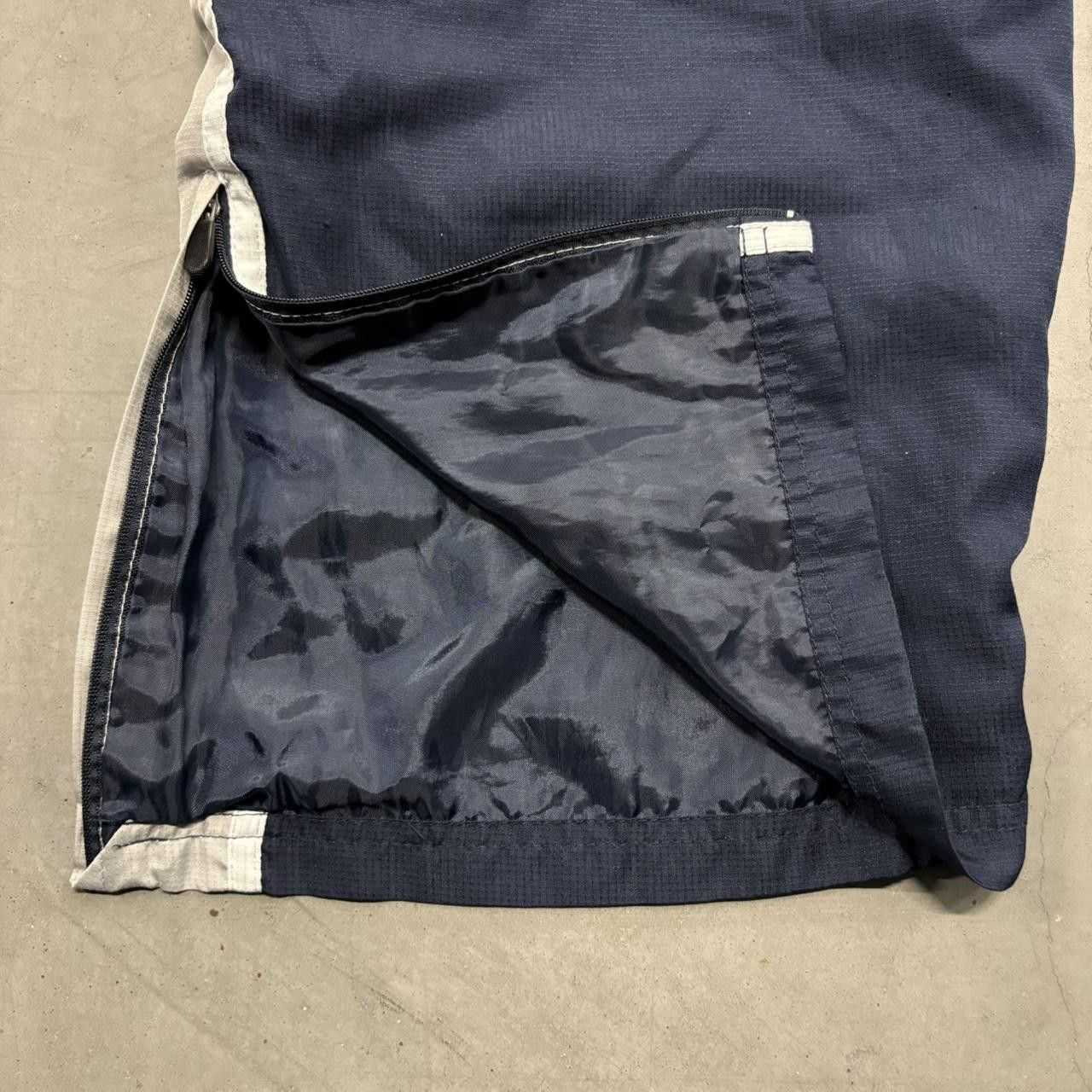 Starter Crazy Vintage Y2K/2000s Baggy Navy Blue Silver Striped Skater Starter Trackpants! Size US 34 / EU 50 - 7 Thumbnail