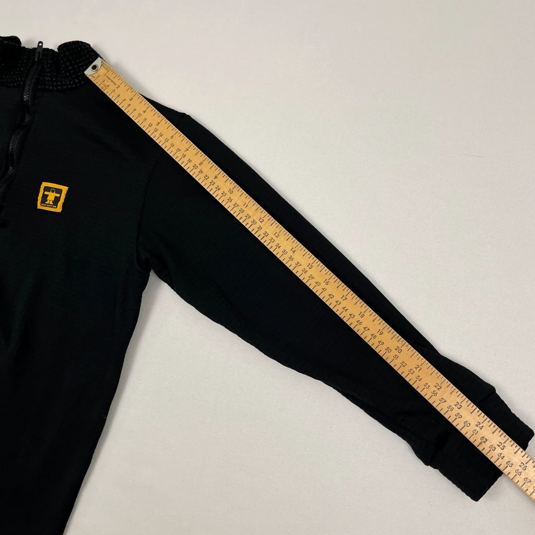 Vintage Guy Cotten Pullover Womens S Black Waffle Polartec Fleece Quarter Zip Fishing Sweater Size S / US 4 / IT 40 - 6 Thumbnail