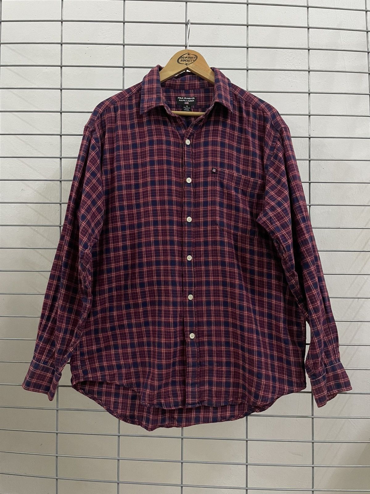 Beauty Beast × Polo Ralph Lauren × Vintage Rare And Beautiful Polo Sport Ralph Lauren Flannel Shirt Size US M / EU 48-50 / 2 - 1 Thumbnail
