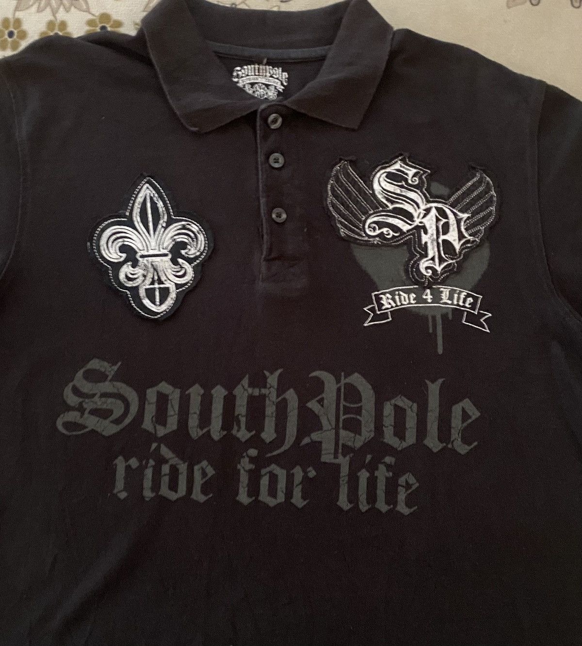 Affliction Southpole Ride For Life Polo Shirt Size US L / EU 52-54 / 3 - 3 Thumbnail