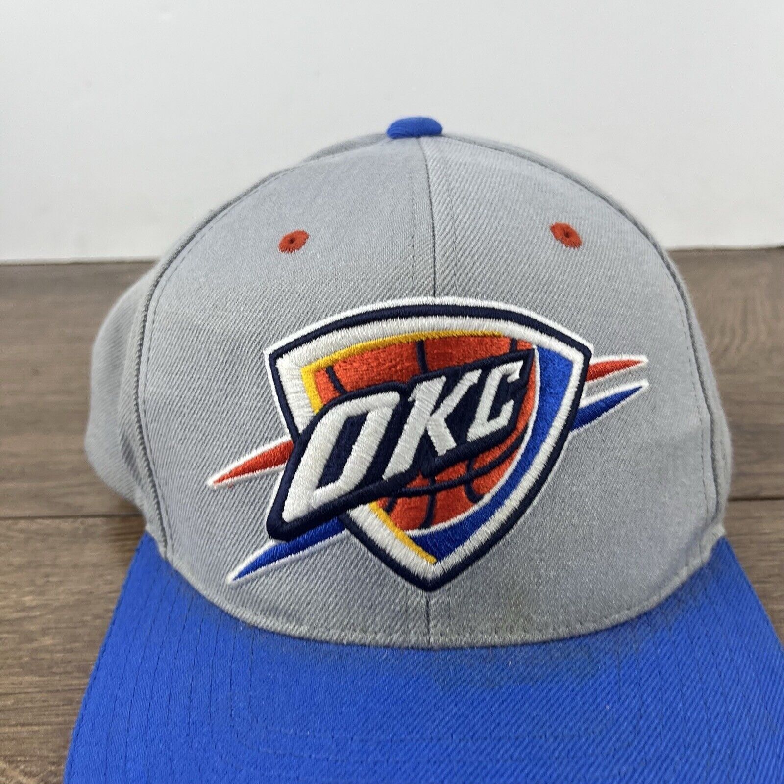 Mitchell & Ness Oklahoma City Thunder Hat Mitchell & Ness Snapback Gray Hat Size ONE SIZE - 7 Thumbnail