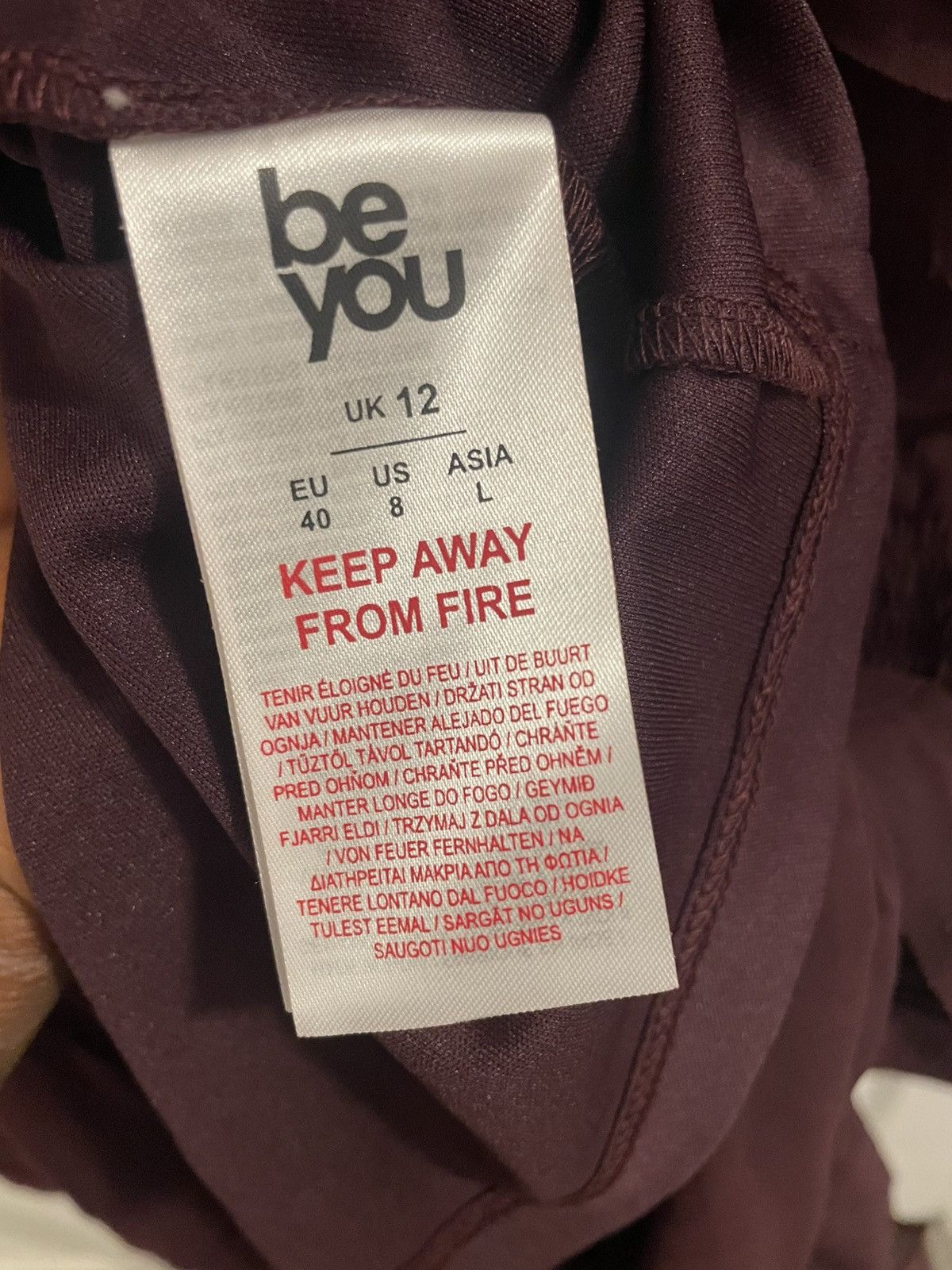 Vintage Be you burgundy women’s gown Size M / US 6-8 / IT 42-44 - 3 Thumbnail