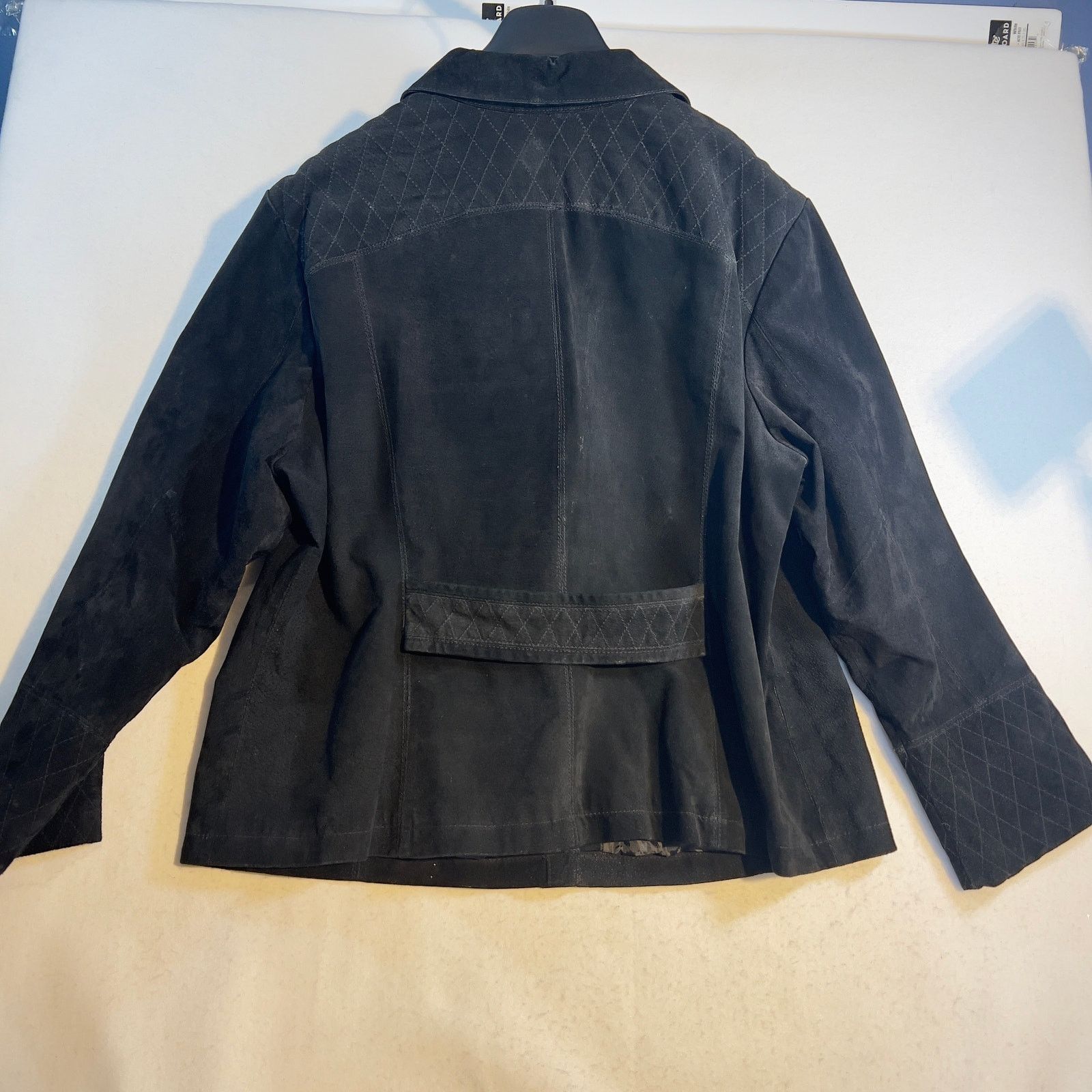Other Dressbarn Woman Leather Suede Jacket Woman 18/20 Snap Button Size XXL / US 16-18 / IT 52-54 - 3 Thumbnail