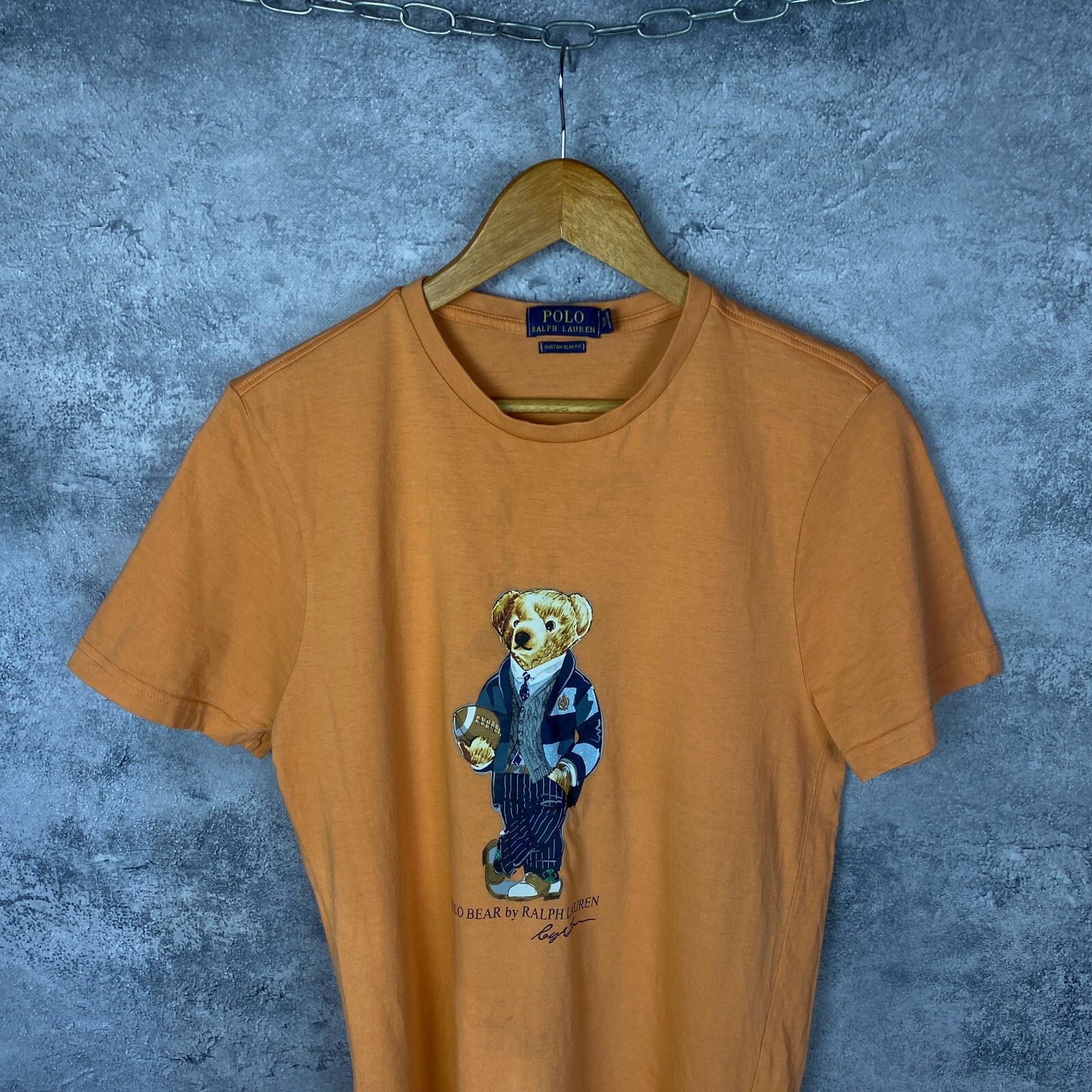 Polo Ralph Lauren Polo Ralph Lauren Polo Bear Tee Men's Size S Orange ` Size US S / EU 44-46 / 1 - 2 Thumbnail