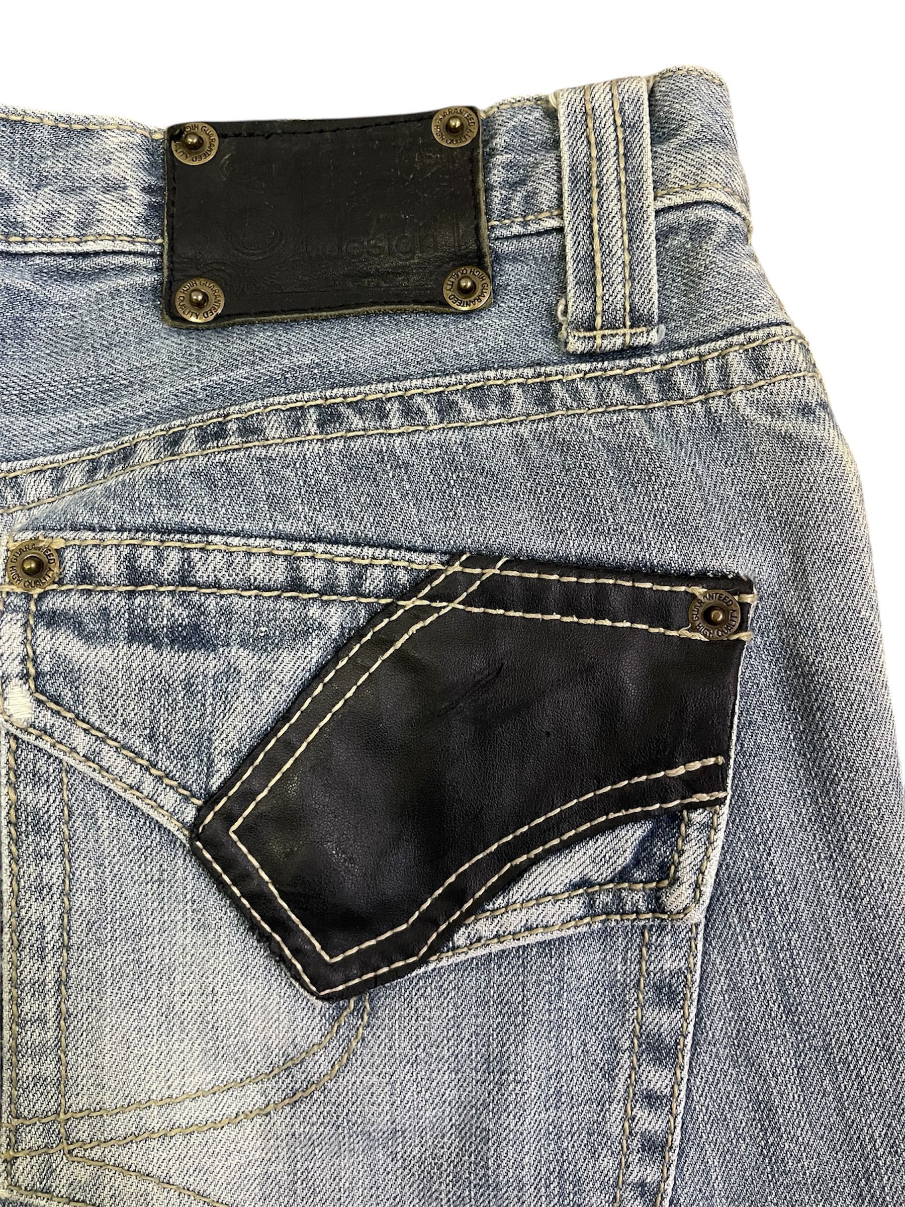 semanticdesign Vtg Flared Semantic Design Leather Faded Great Whisker Size US 31 - 17 Thumbnail