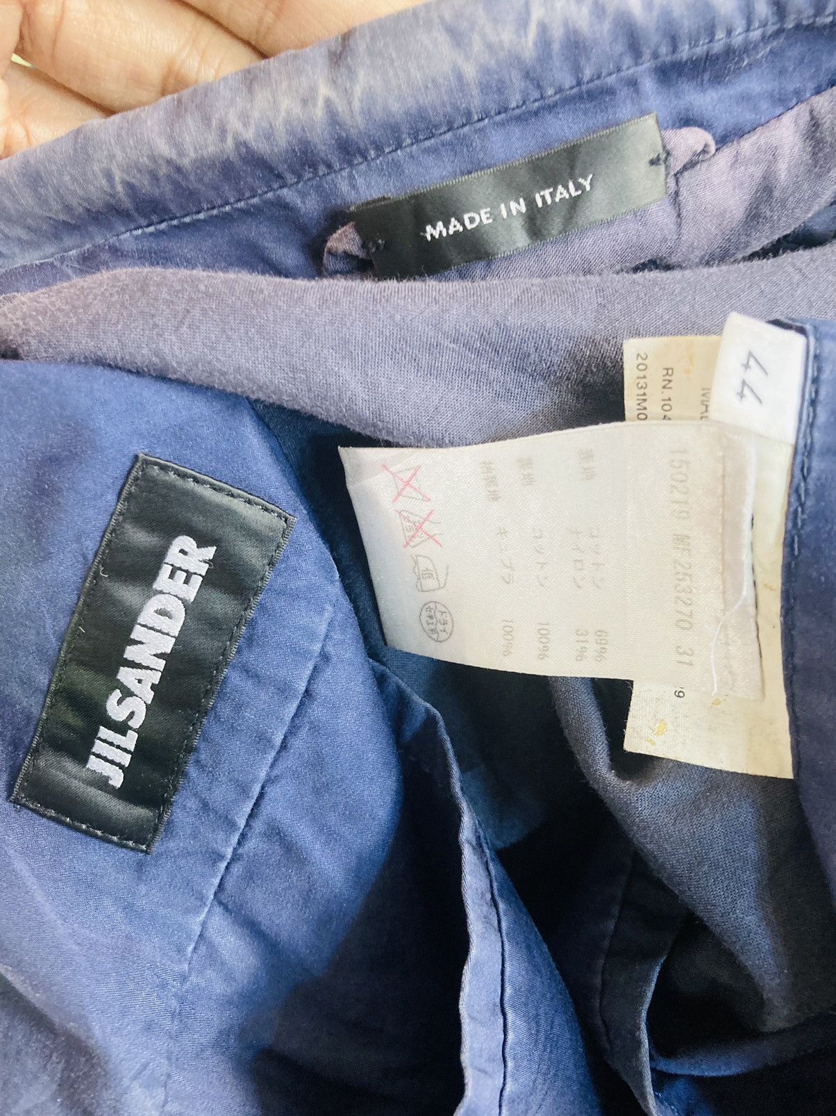 Jil Sander × Vintage Vintage Indigo Jil Sander Suit Size 42L - 6 Thumbnail