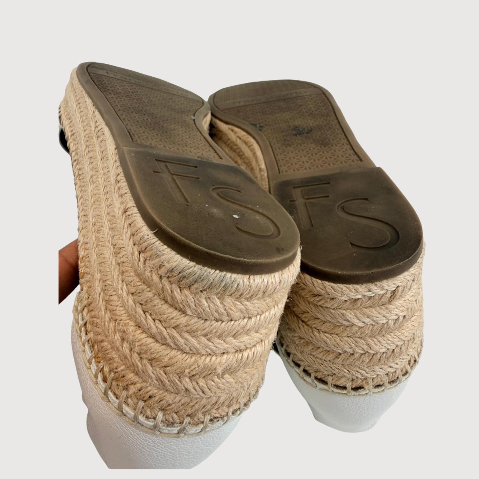 Other Franco Sarto Pela Espadrille Wedge Sandals Ivory 10 Size US 10 / IT 40 - 9 Thumbnail