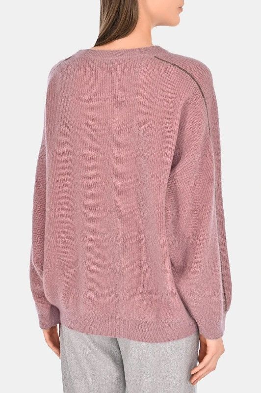 Brunello Cucinelli Brunello Cucinelli Bead-Embellished Mohair-Blend Sweater Size XS / US 0-2 / IT 36-38 - 2 Thumbnail