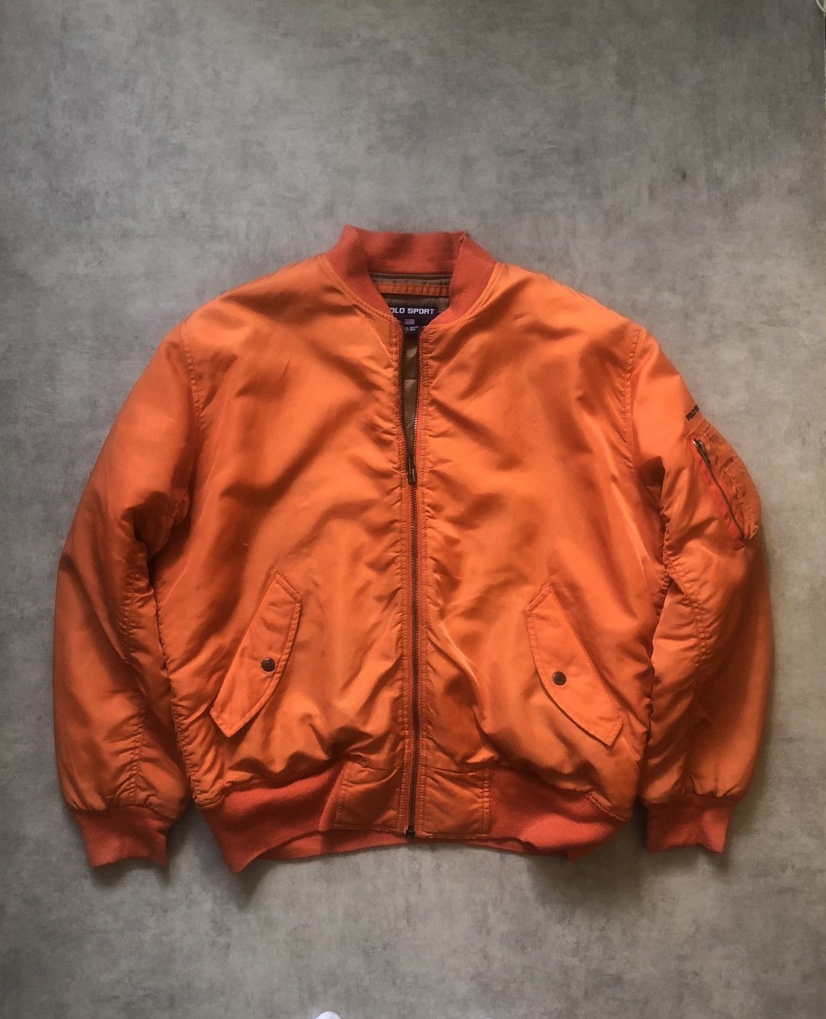 Polo Ralph Lauren Vintage Polo Ralph Lauren Bomber Puffer Jacket Ma1 Size US L / EU 52-54 / 3 - 1 Thumbnail