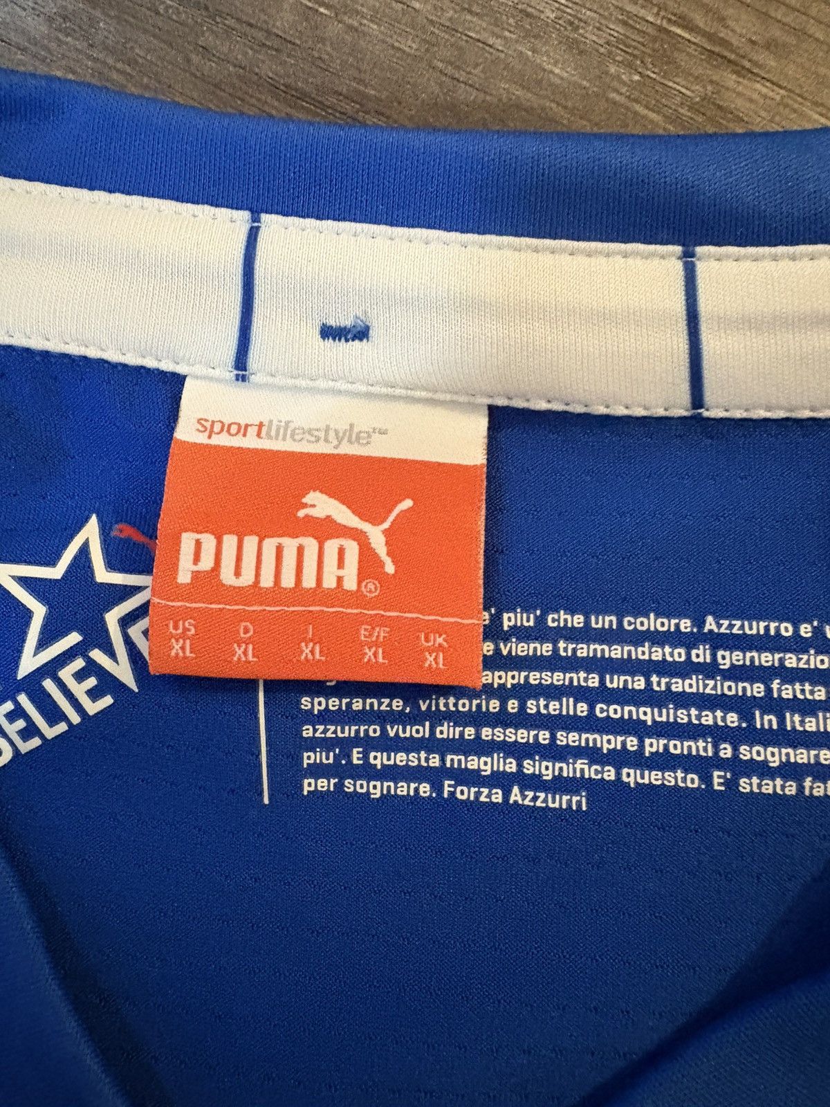 Puma Italia Home jersey Size US L / EU 52-54 / 3 - 3 Thumbnail