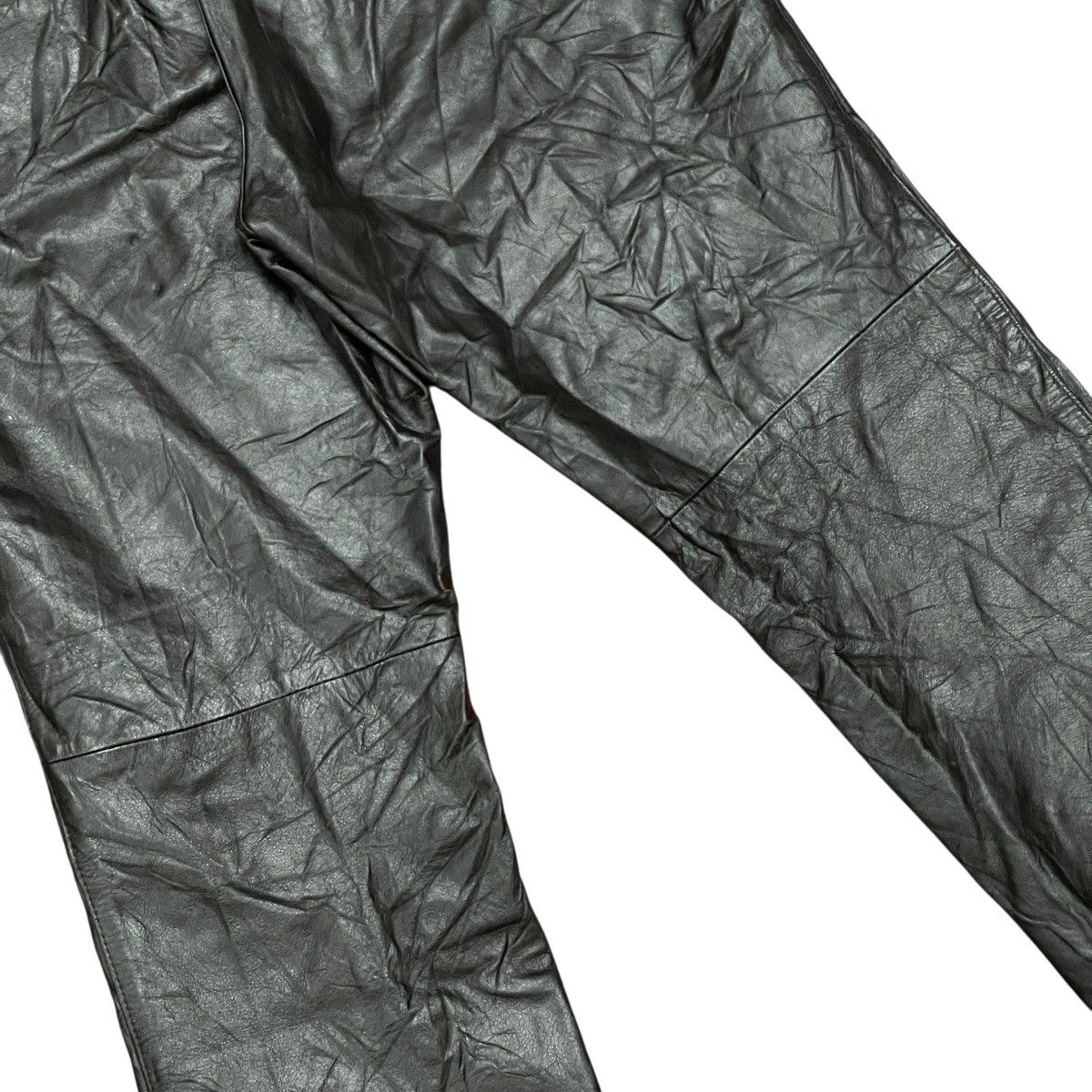 JUN MEN Vintage 90s Jun Men Genuine Cowhide Leather Pants, Size L Size US 30 / EU 46 - 9 Thumbnail