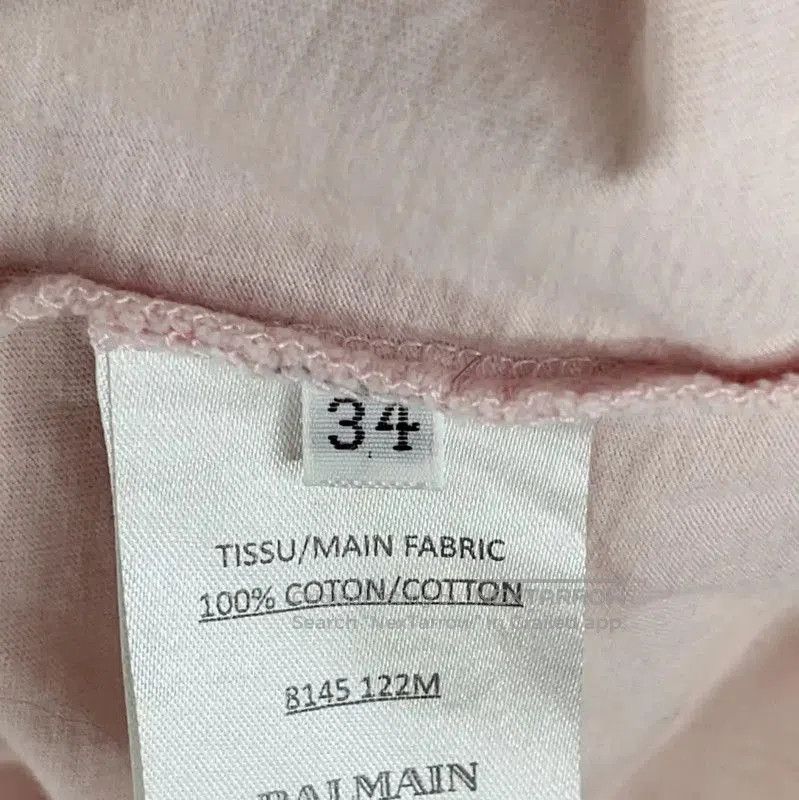 Balmain Balmain Pink Cotton T-Shirt for Women . Size XS / US 0-2 / IT 36-38 - 5 Thumbnail