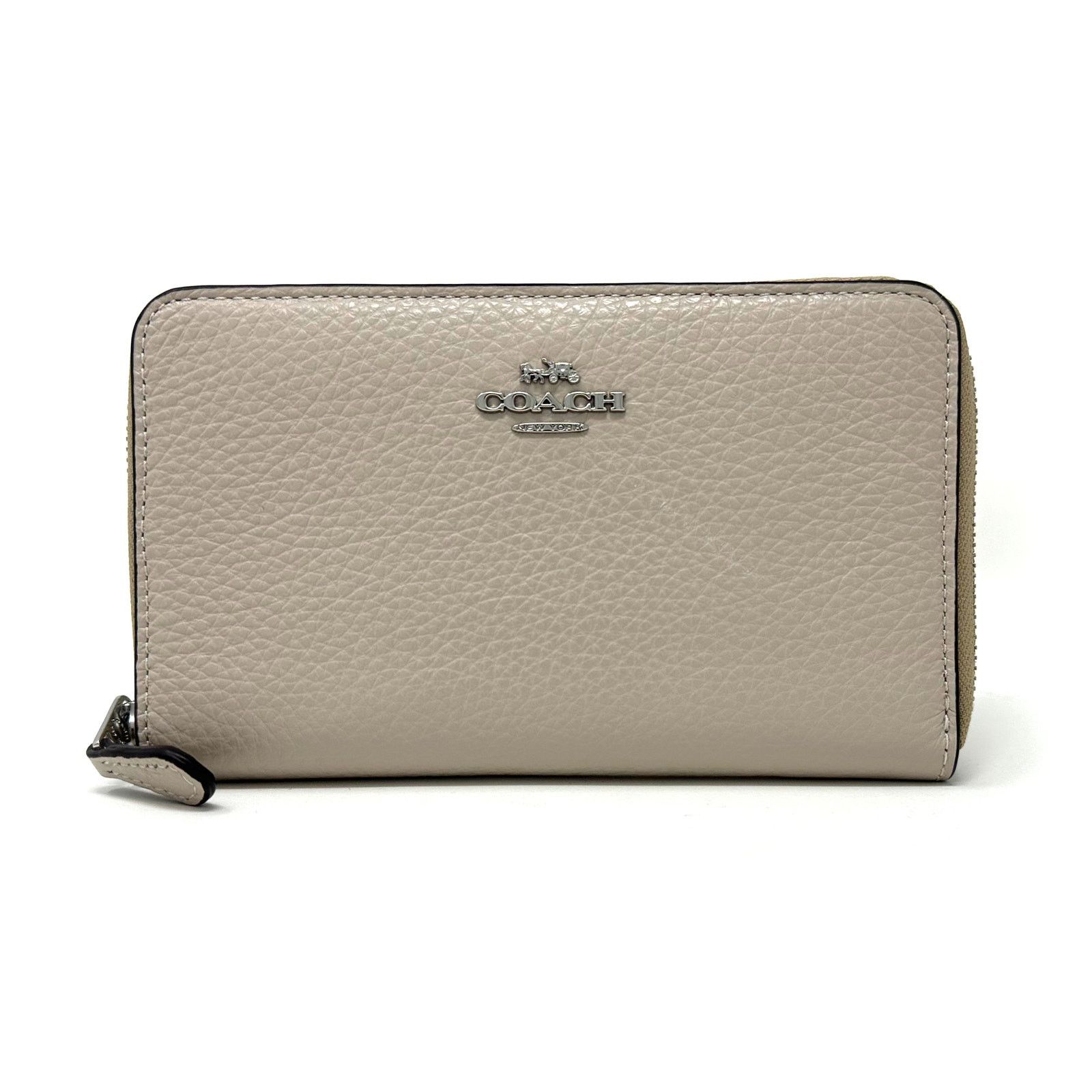 Coach Coach Medium Id Zip Wallet in Steam Gray Leather C4124 New Size ONE SIZE - 1 Thumbnail