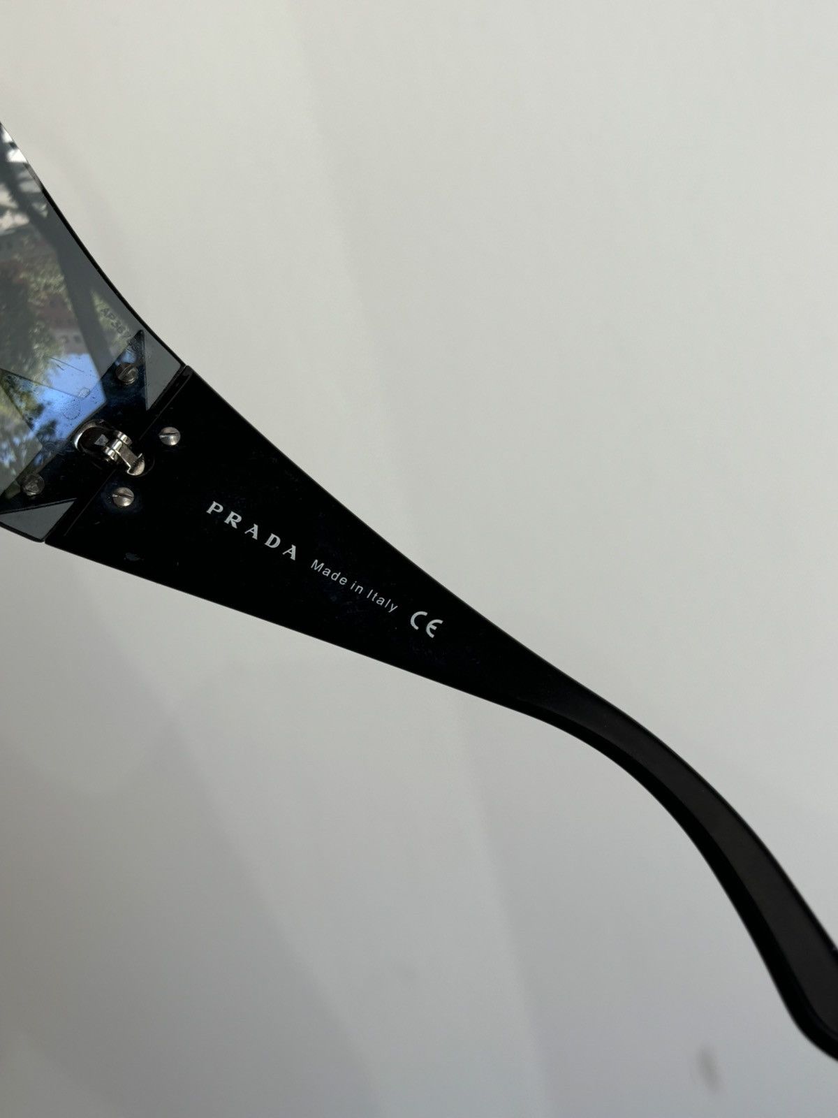 Prada PRADA Sunglassess Star 2004 Star White Ski Shield Mask Fire Size ONE SIZE - 8 Thumbnail