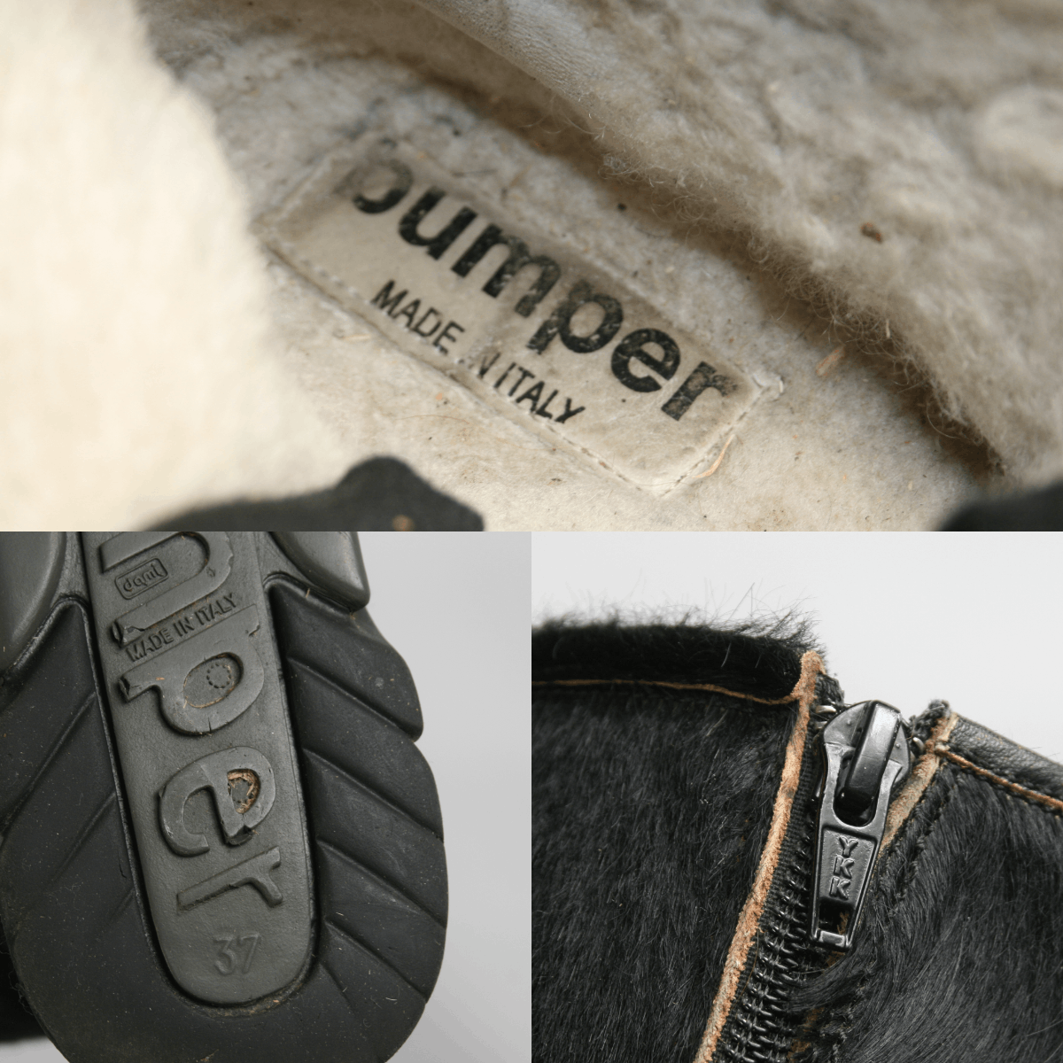 Japanese Brand Bumper 00S Y2K Pony Hair Fur Zip Chewbacca Boots Vintage Size US 7 / IT 37 - 18 Thumbnail