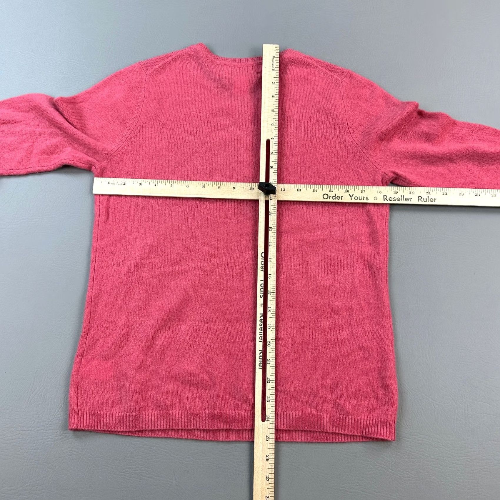 Ellen Tracy Ellen Tracy Sweater Women's Large Pink Cashmere Crewneck Soft Knit Pullover Size L / US 10 / IT 46 - 6 Thumbnail