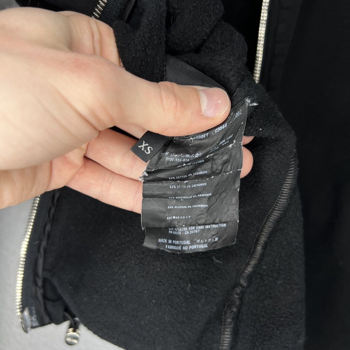 Designer × Prada Prada Hoodie Zip Up Black Nylon Hood Logo Sweatshirt Size XS / US 0-2 / IT 36-38 - 7 Thumbnail