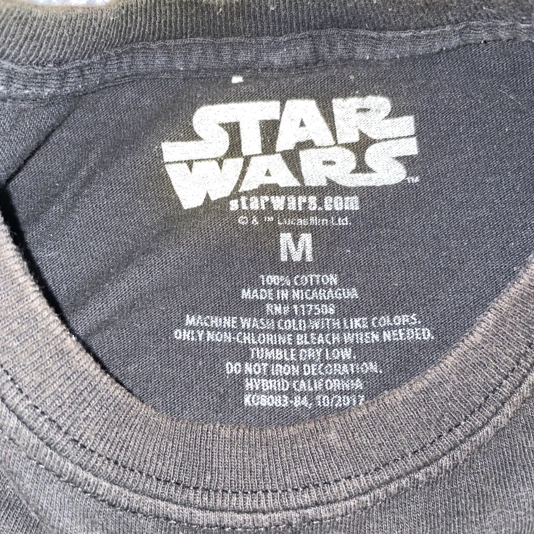 Star Wars Star Wars T-Shirt Teens Med Kylo Ren Black The Force Awakens Official First Order Lightsaber Size US M / EU 48-50 / 2 - 2 Thumbnail