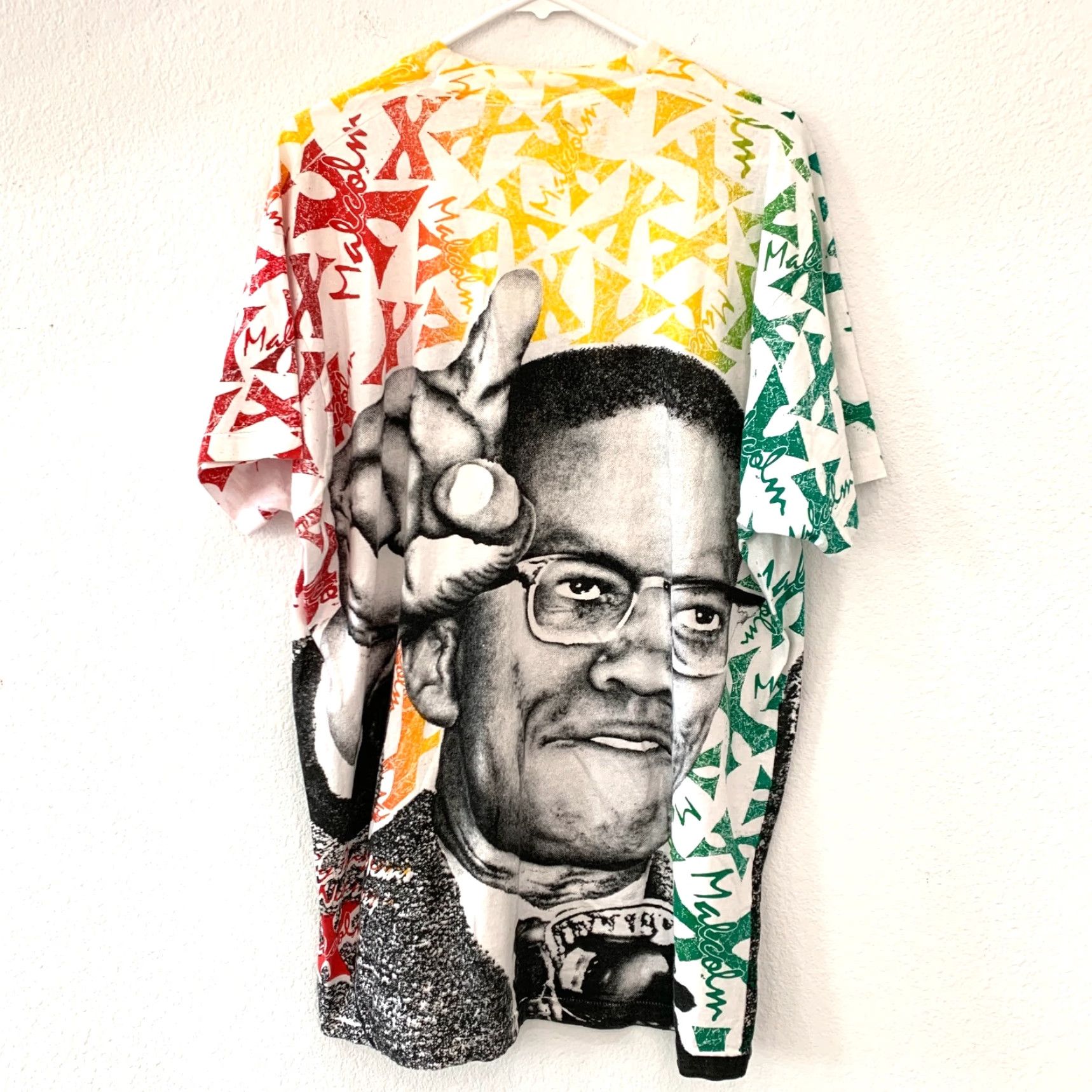 Vintage VINTAGE Malcolm X By Any Means Necessary AOP Vintage Tee Screen Stars 3X Shirt Mens Size US XXL / EU 58 / 5 - 7 Thumbnail