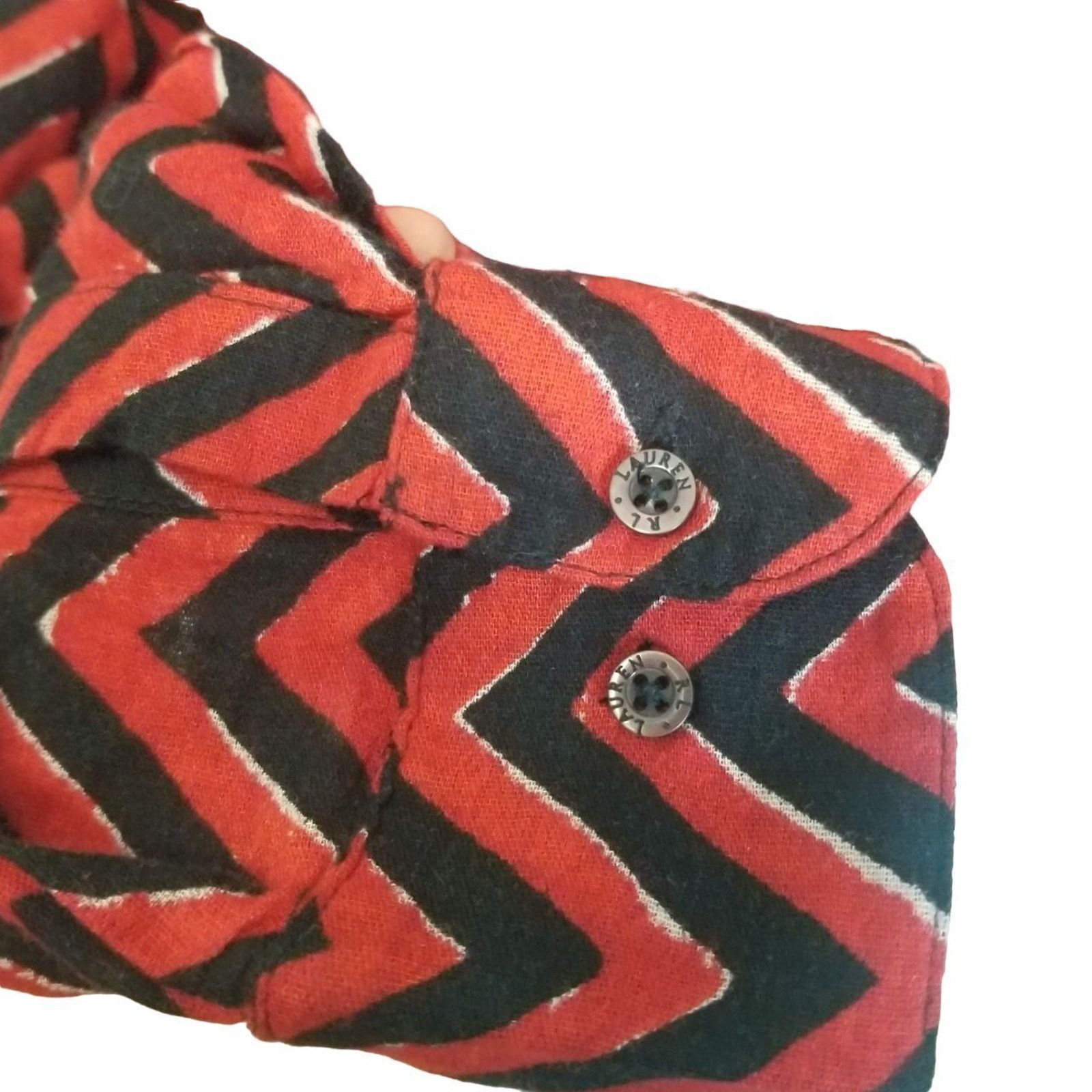 Lauren Ralph Lauren Lauren Ralph Lauren Womens Chevron Top Sz 1X Classic Preppy Size XL / US 12-14 / IT 48-50 - 4 Thumbnail