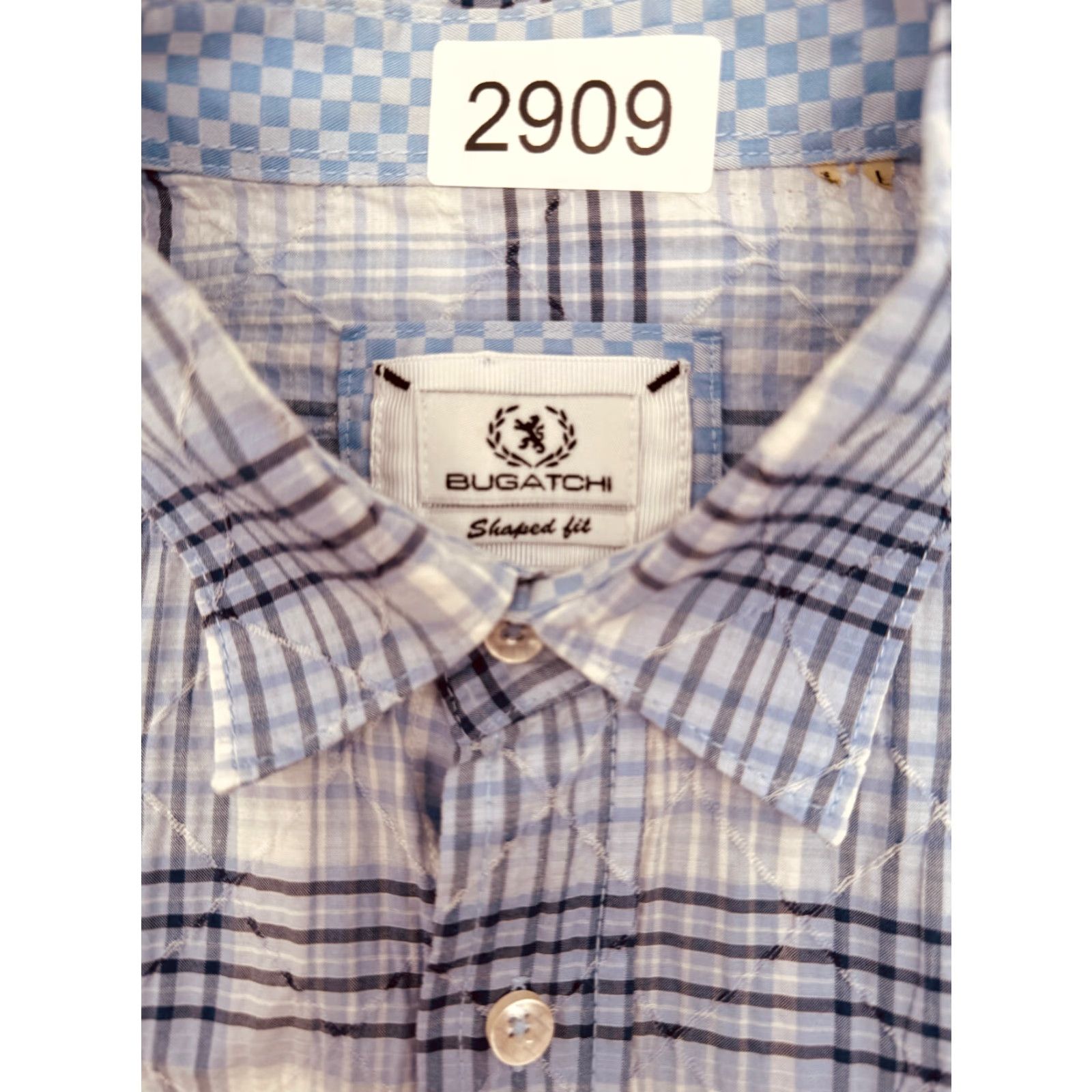 BUGATCHI VINTAGE Bugatchi Long Sleeve Button Up Mens Large Check Shirt Reversible Cuffs 2909 Size US L / EU 52-54 / 3 - 2 Thumbnail