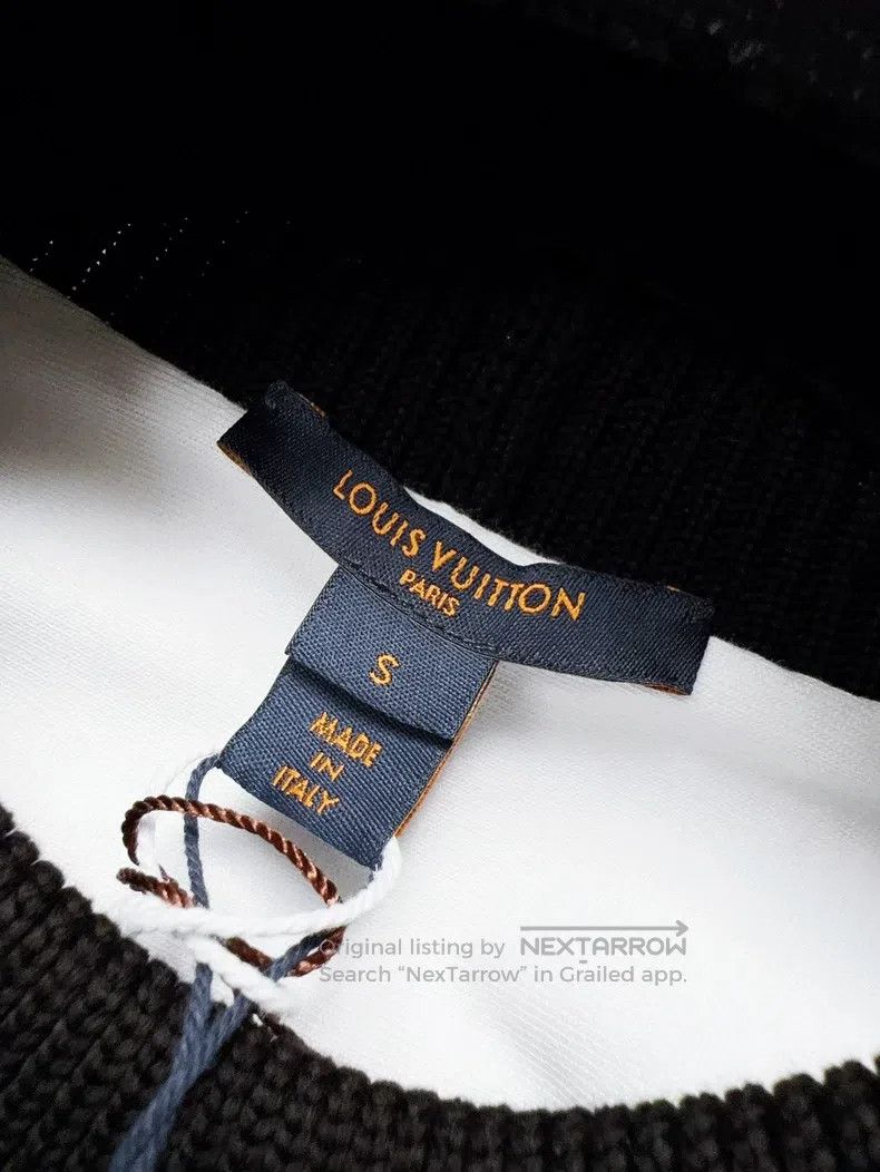Louis Vuitton Louis Vuitton Black and white patchwork knit crewneck long Size US S / EU 44-46 / 1 - 5 Thumbnail
