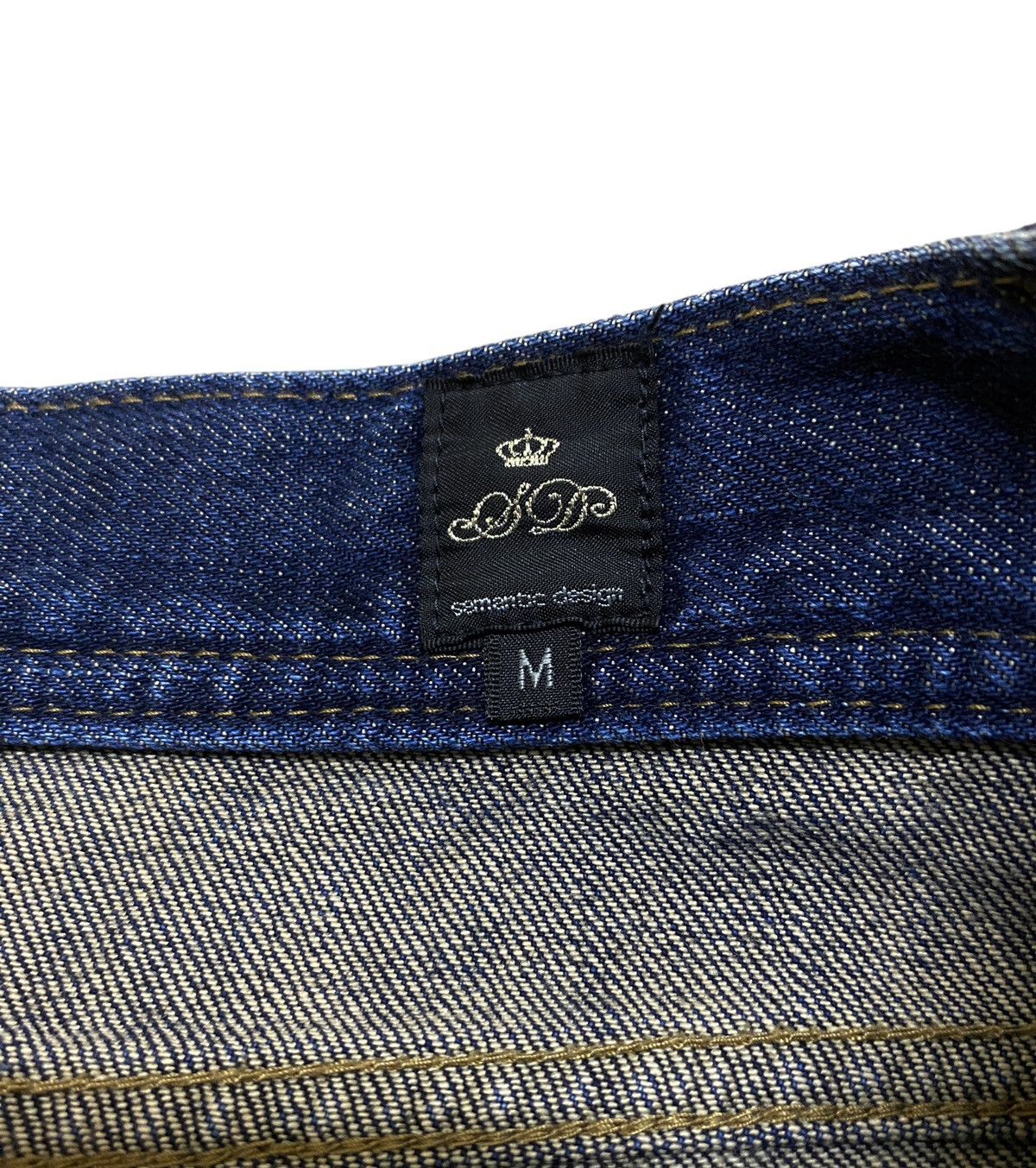 Le Grande Bleu (L.G.B.) Very Rare Vintage Brand Semantic Design Ripped Jeans 1990s Size US 30 / EU 46 - 10 Thumbnail