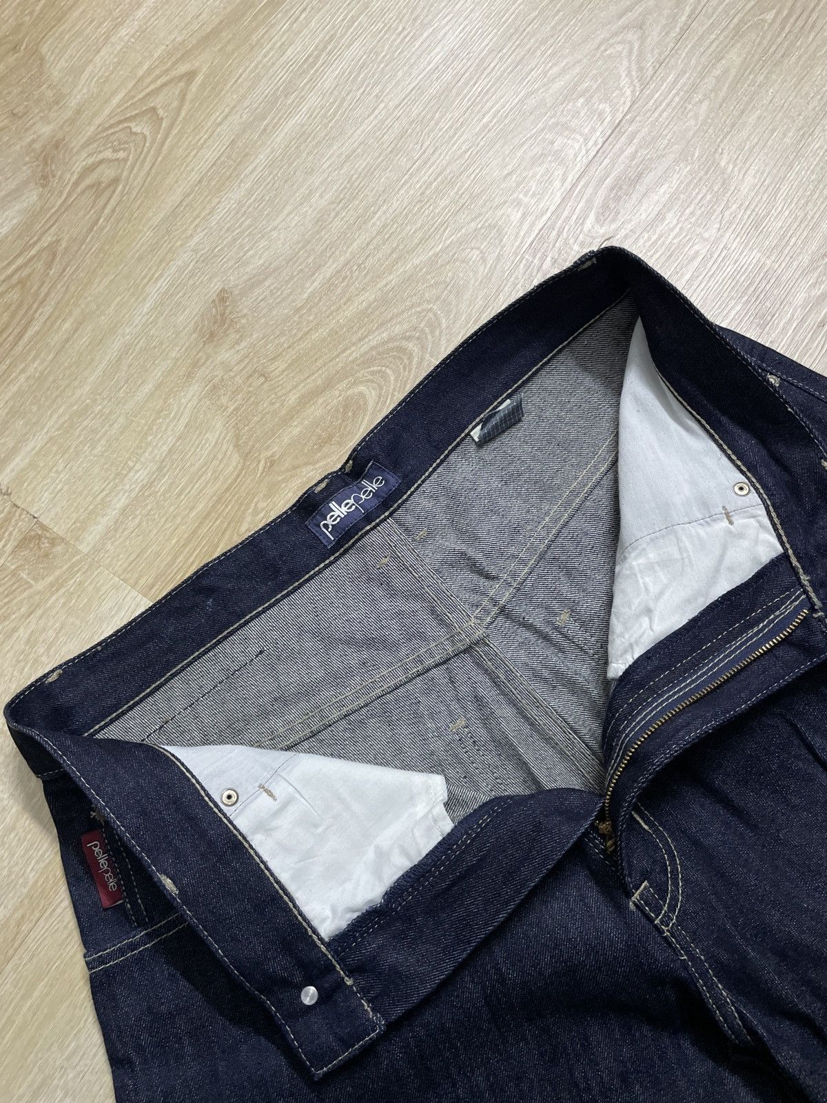 Marc Buchanan × Pelle Pelle × Vintage Vintage Pele Pele X Marc Buchanan Baggy denim pants Size US 34 / EU 50 - 9 Thumbnail