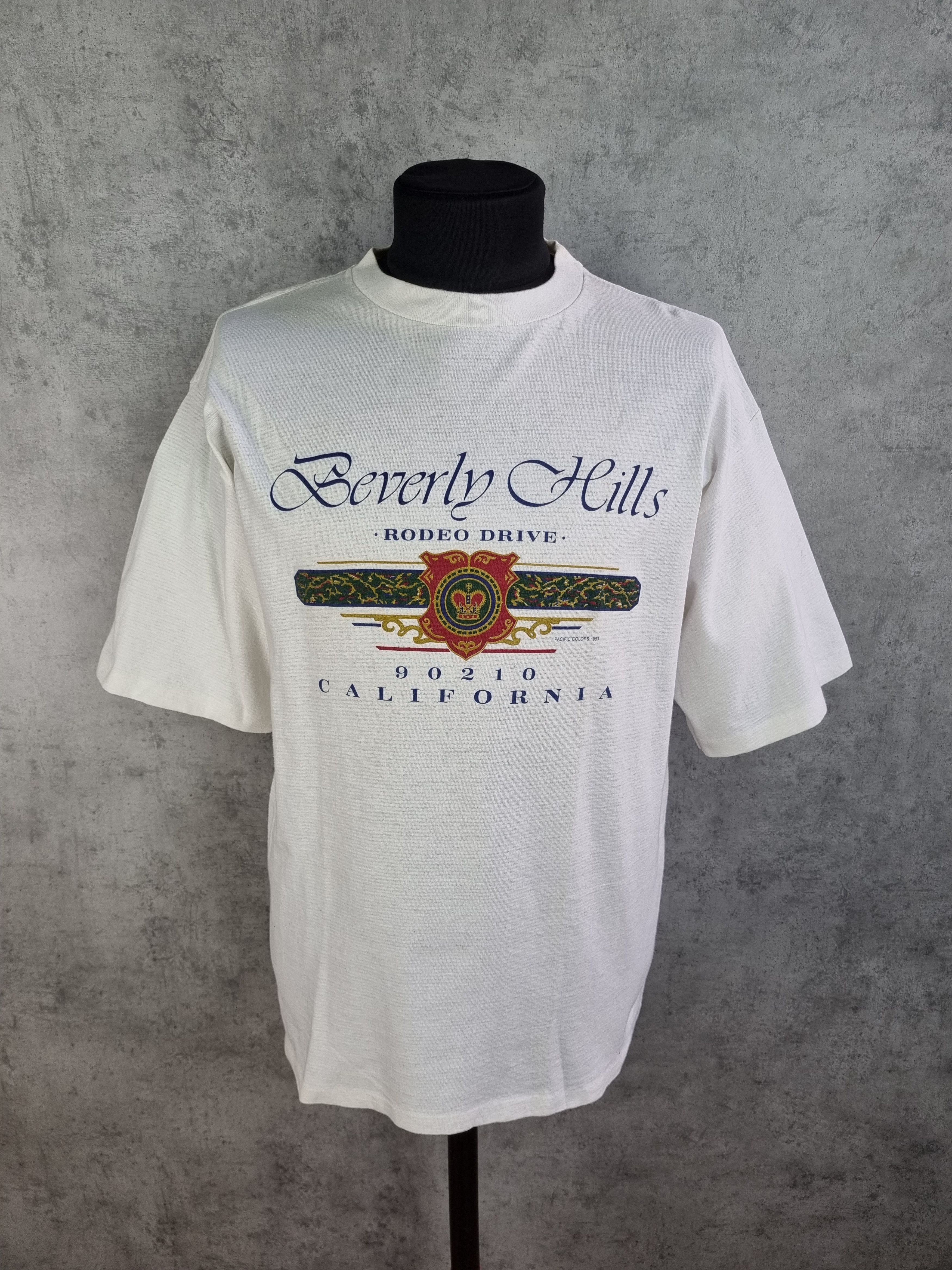 Other 93s Single Stitch Beverly Hills Rodeo Drive BigLogoTeeShirt Size US XL / EU 56 / 4 - 5 Thumbnail