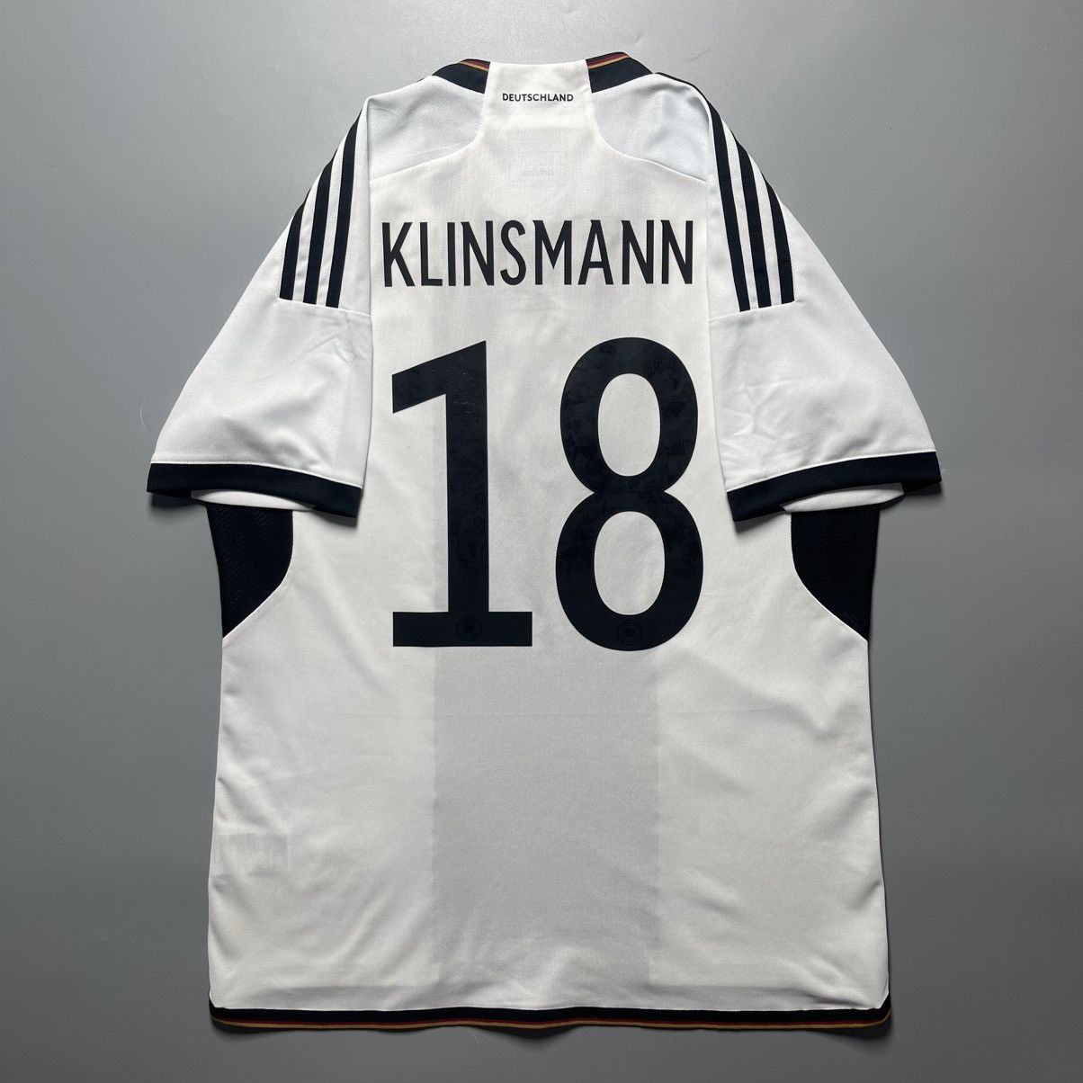 Adidas GERMANY ADIDAS 2022 WORLD CUP FOOTBALL JERSEY #18 KLINSMANN Size US L / EU 52-54 / 3 - 1 Thumbnail