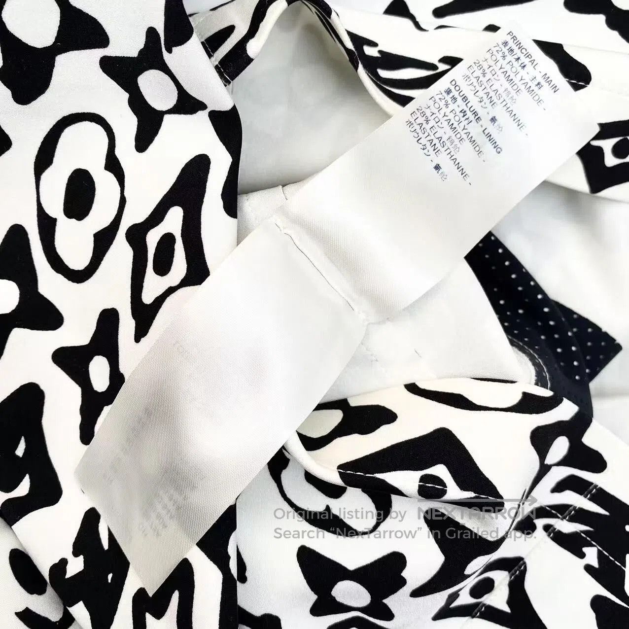 Louis Vuitton Louis Vuitton The artist co-branded a short-sleeved dress Size XS / US 0-2 / IT 36-38 - 6 Thumbnail