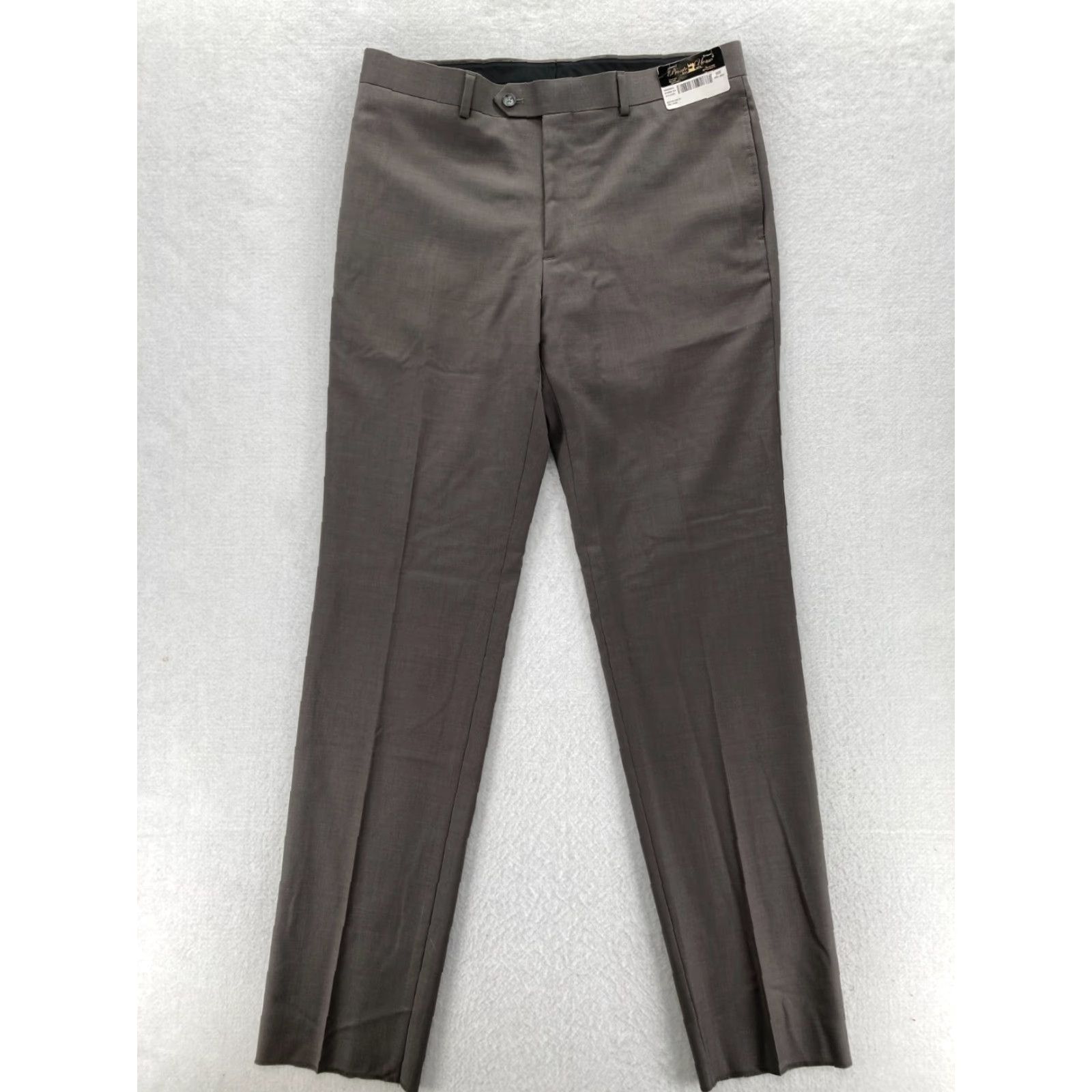 Pronto Uomo Pronto Uomo Mens 41 Brown 100% Wool Dress Pants Slim Straight Leg Unhemmed NWT Dress Pants Mens Brown Wool Slim Straight NWT Unhemmed 41 Size US 41 - 2 Thumbnail