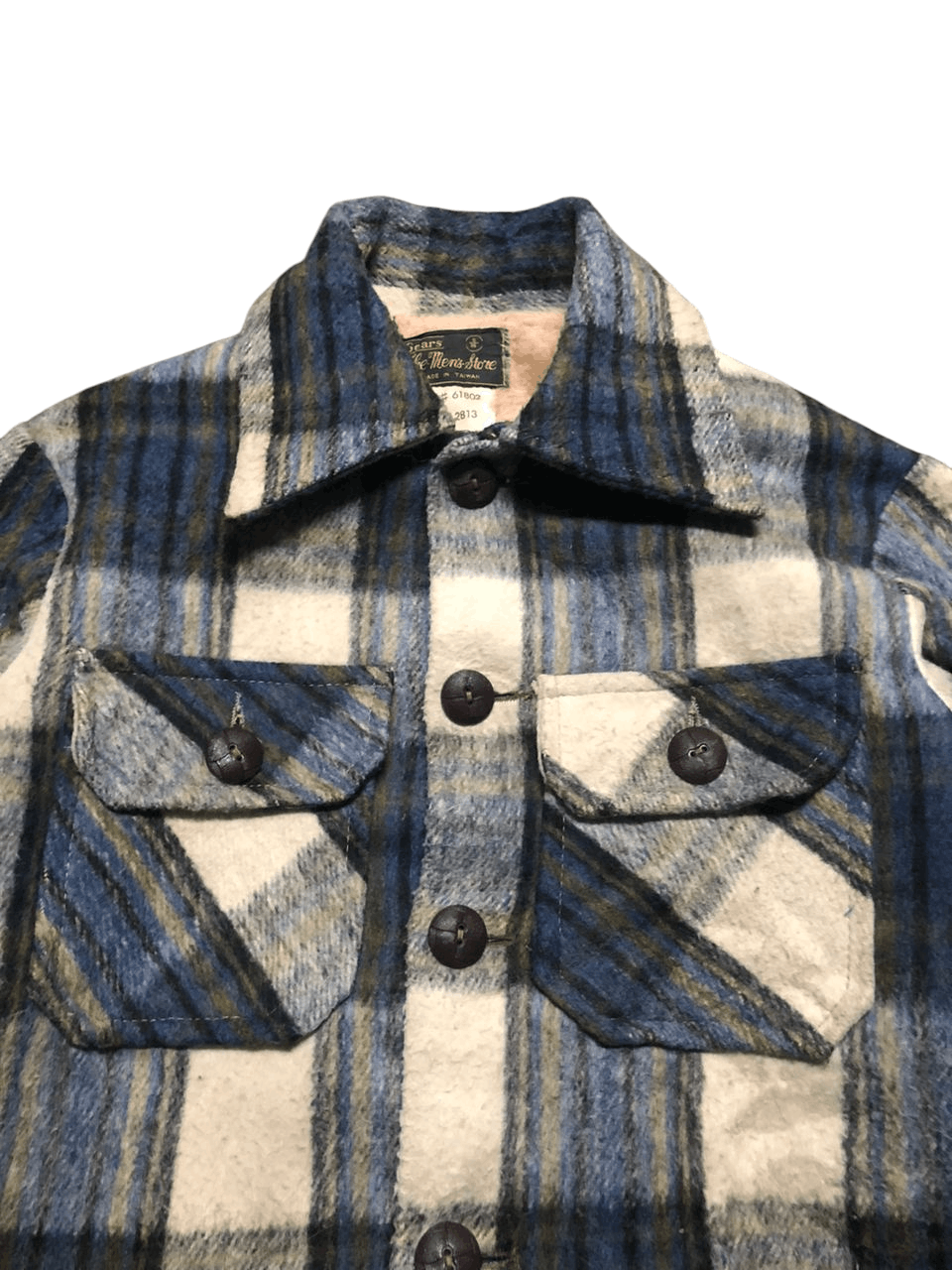 Sears Vintage Sears The Man's Store Wool Flannel Jacket Rare Size US S / EU 44-46 / 1 - 4 Thumbnail