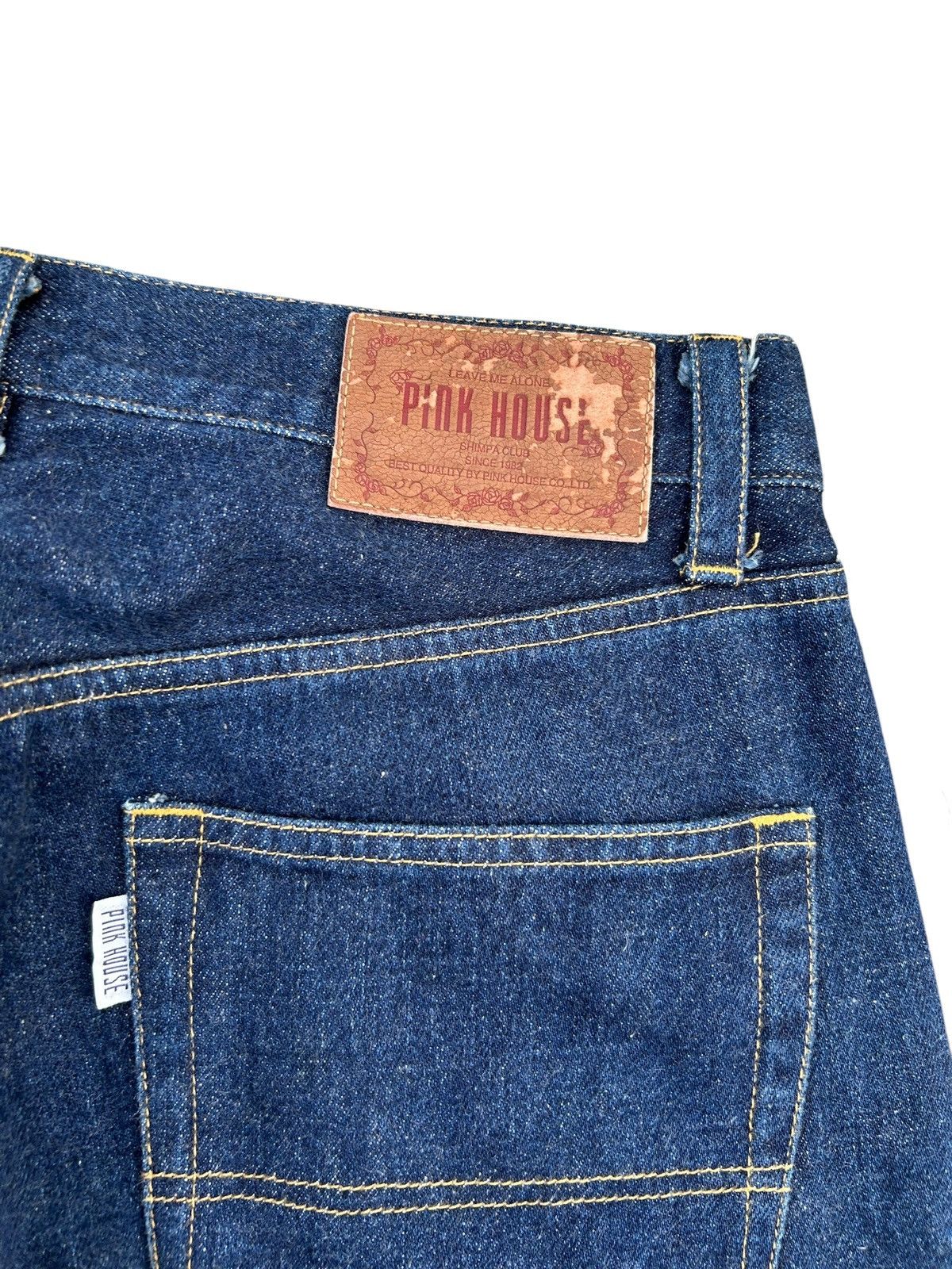 Kapital Japanese Brand Pink House Selvedge Denim Jeans Size US 30 / EU 46 - 10 Thumbnail