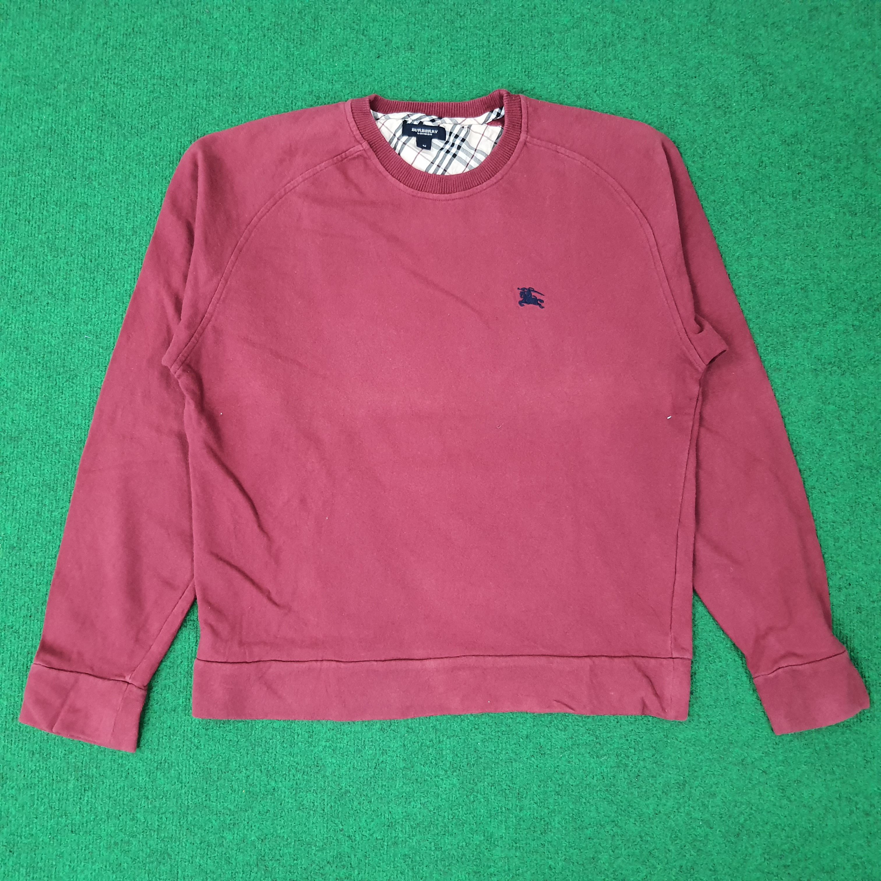 Burberry Vintage Burberry Nova Check Custom Logo Sweatshirt C257N24 Size US M / EU 48-50 / 2 - 3 Thumbnail