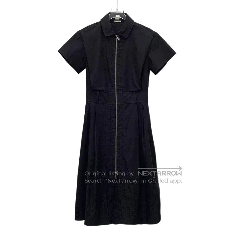 Hermes Hermes Black H pattern all-over print cotton collar zip sh Size XXS / US 00 / IT 34 - 1 Thumbnail