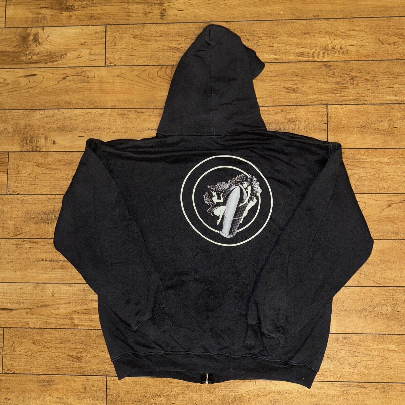 Band Tees Bob Seager Silver Bullet Band Full Zip Hoodie Black XL 26x28 Size US XL / EU 56 / 4 - 4 Thumbnail