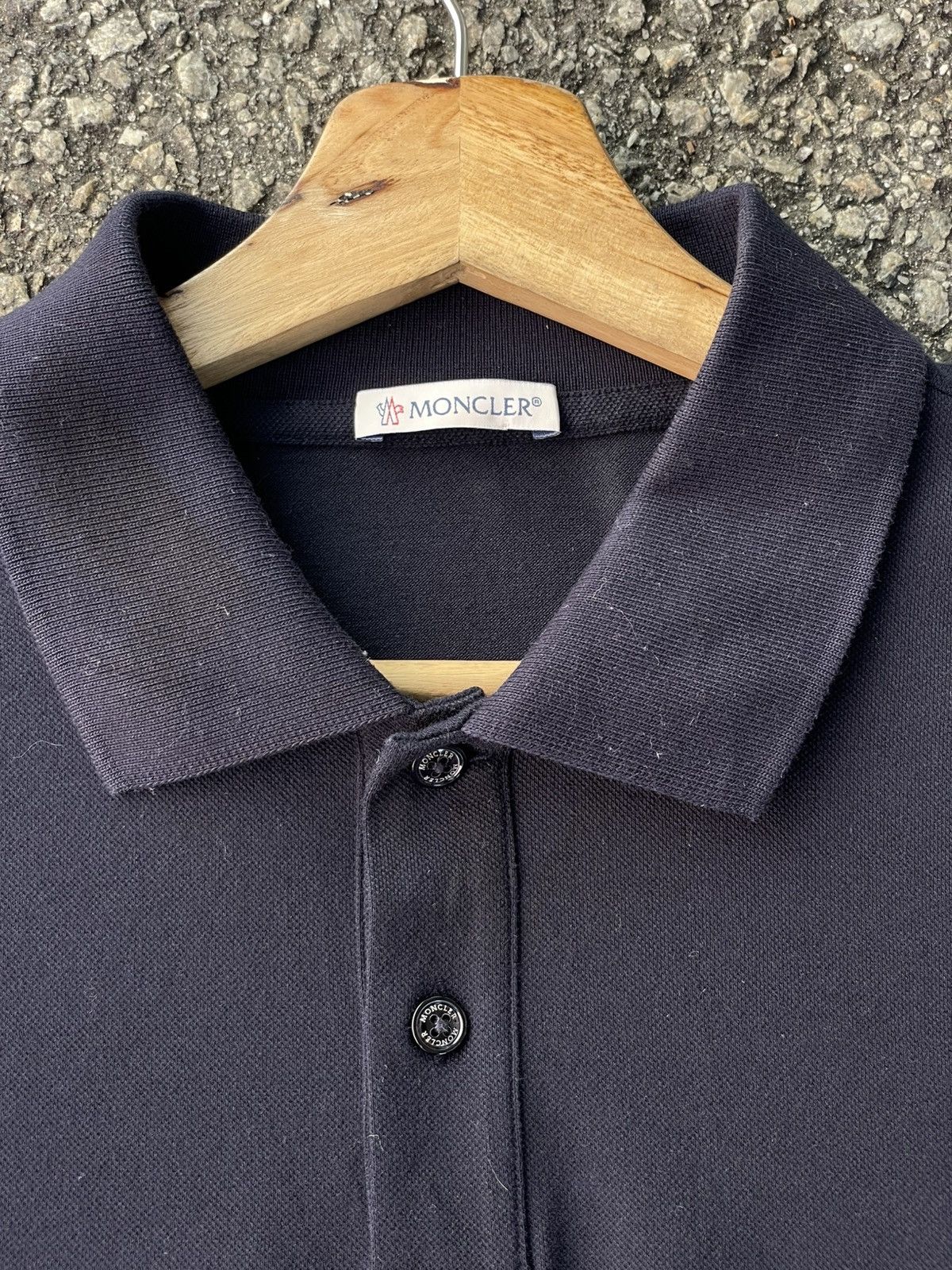 Moncler Moncler Stretch Polo Shirt Size US L / EU 52-54 / 3 - 3 Thumbnail